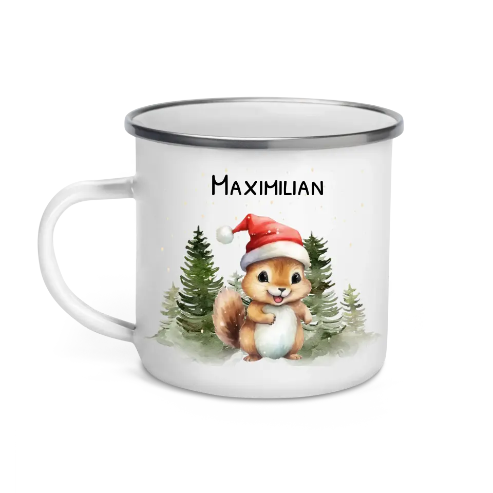 Weihnachtstasse "Tiere" personalisiert