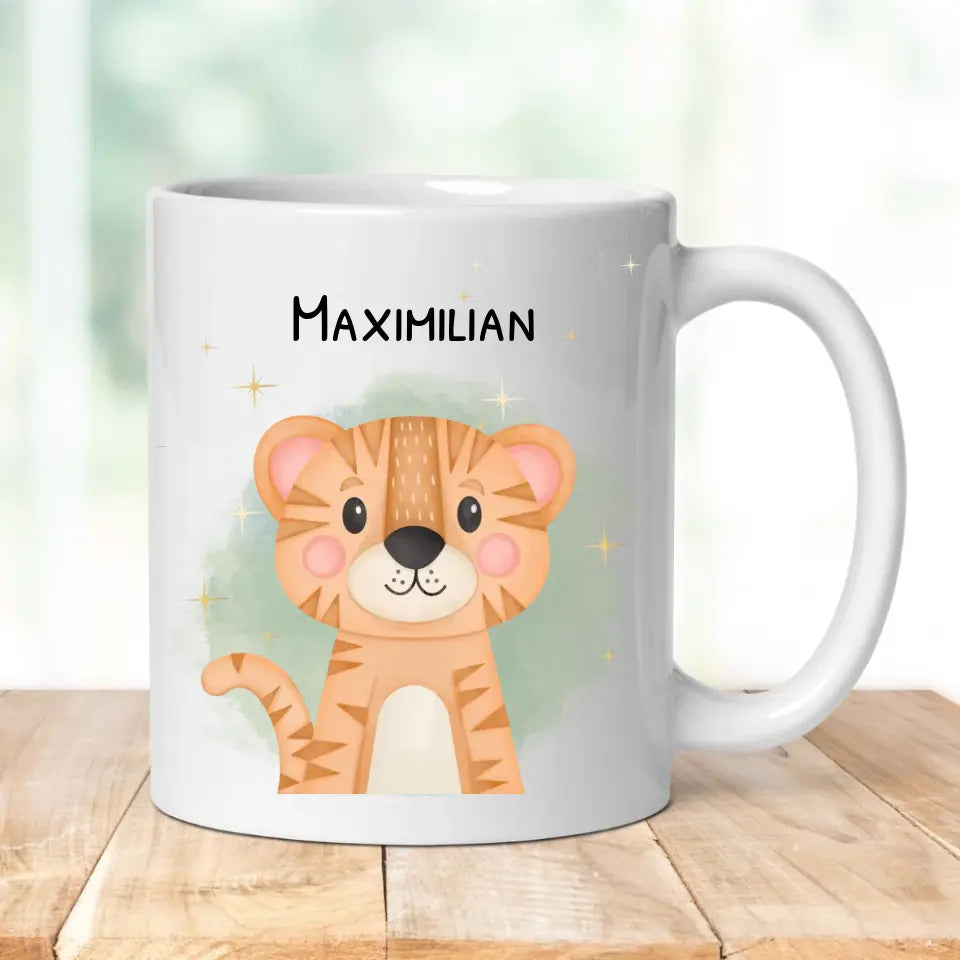 Tasse "Wildtiere" personalisiert