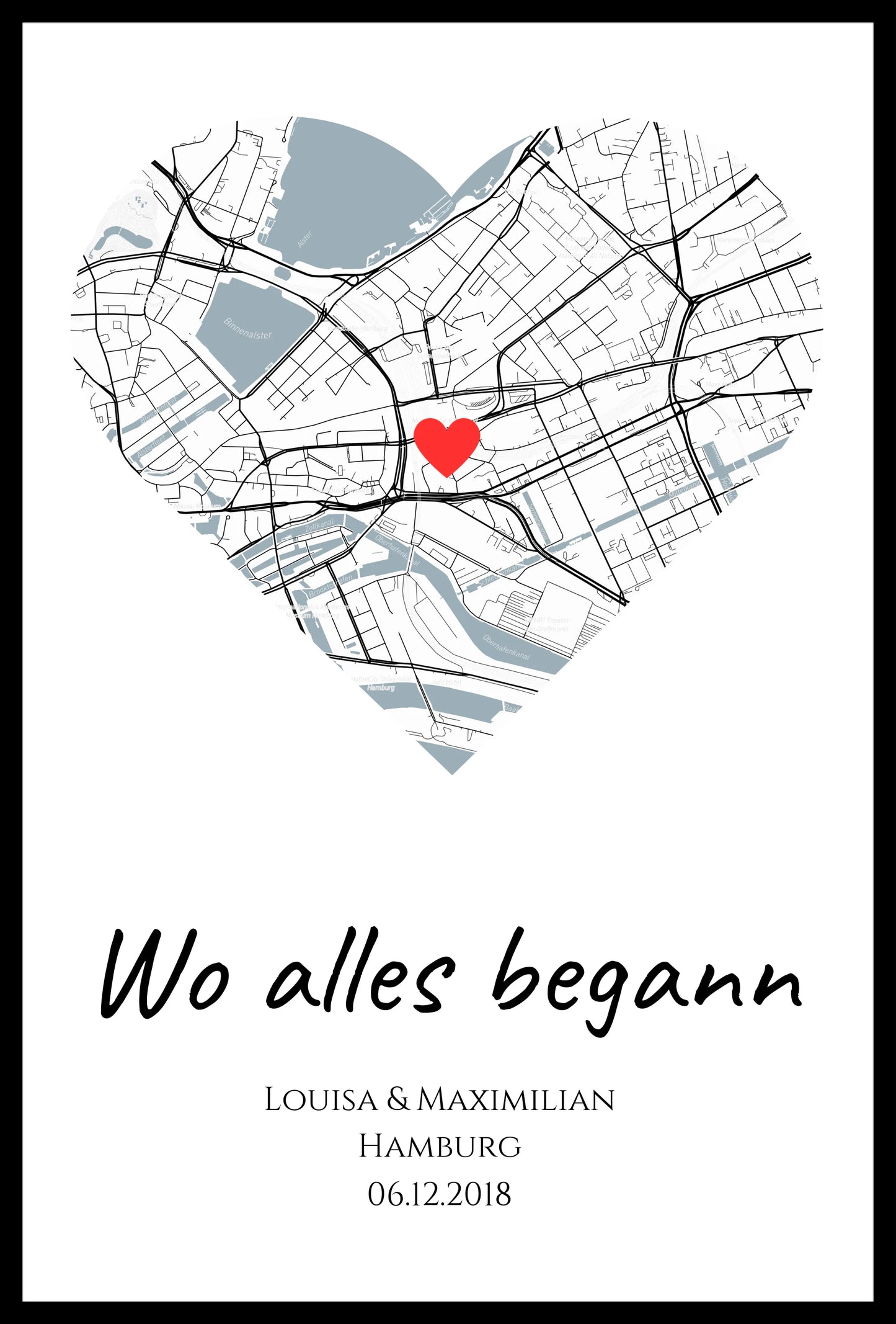 Poster "Wo alles begann" (Vintage)