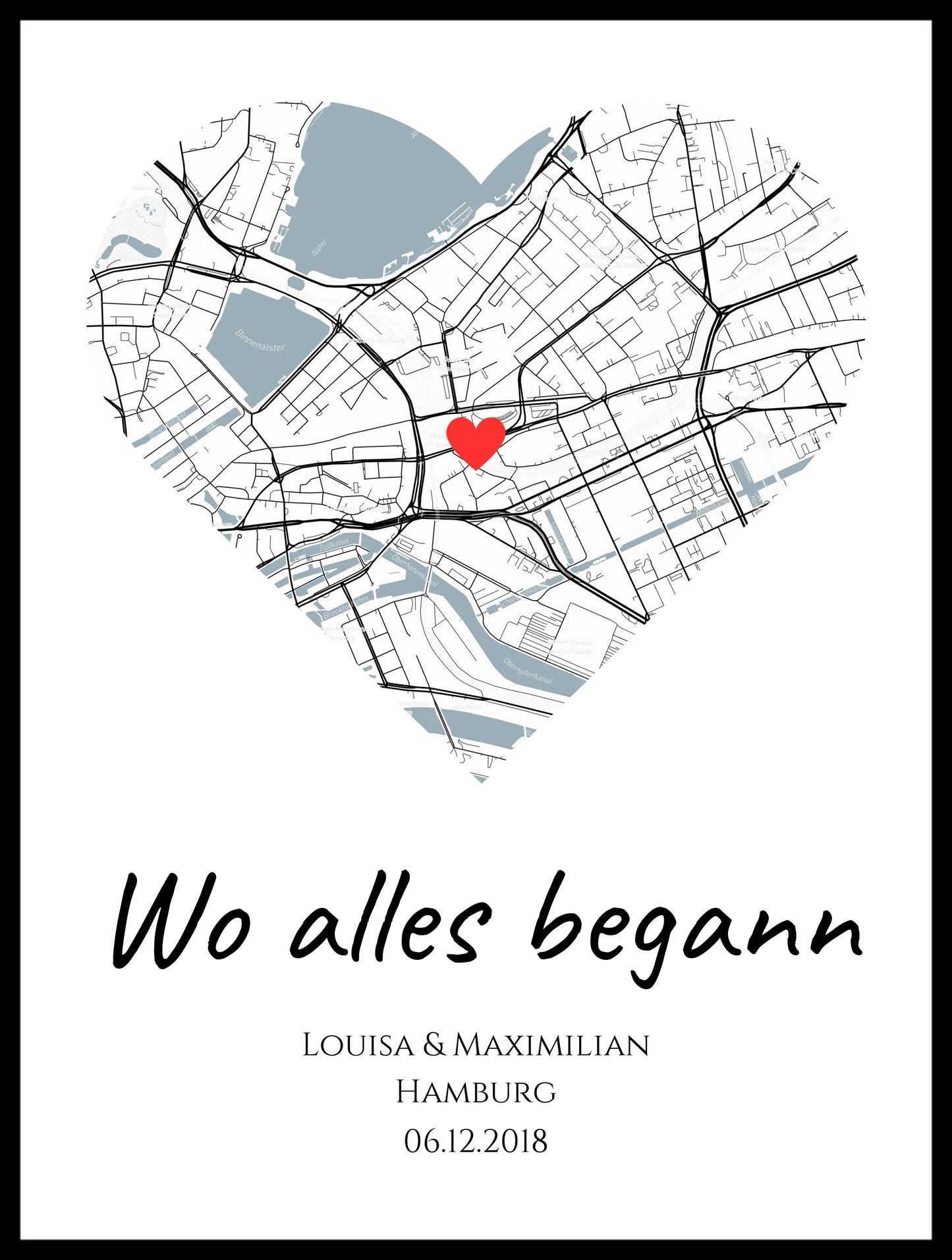 Poster "Wo alles begann" (Vintage)
