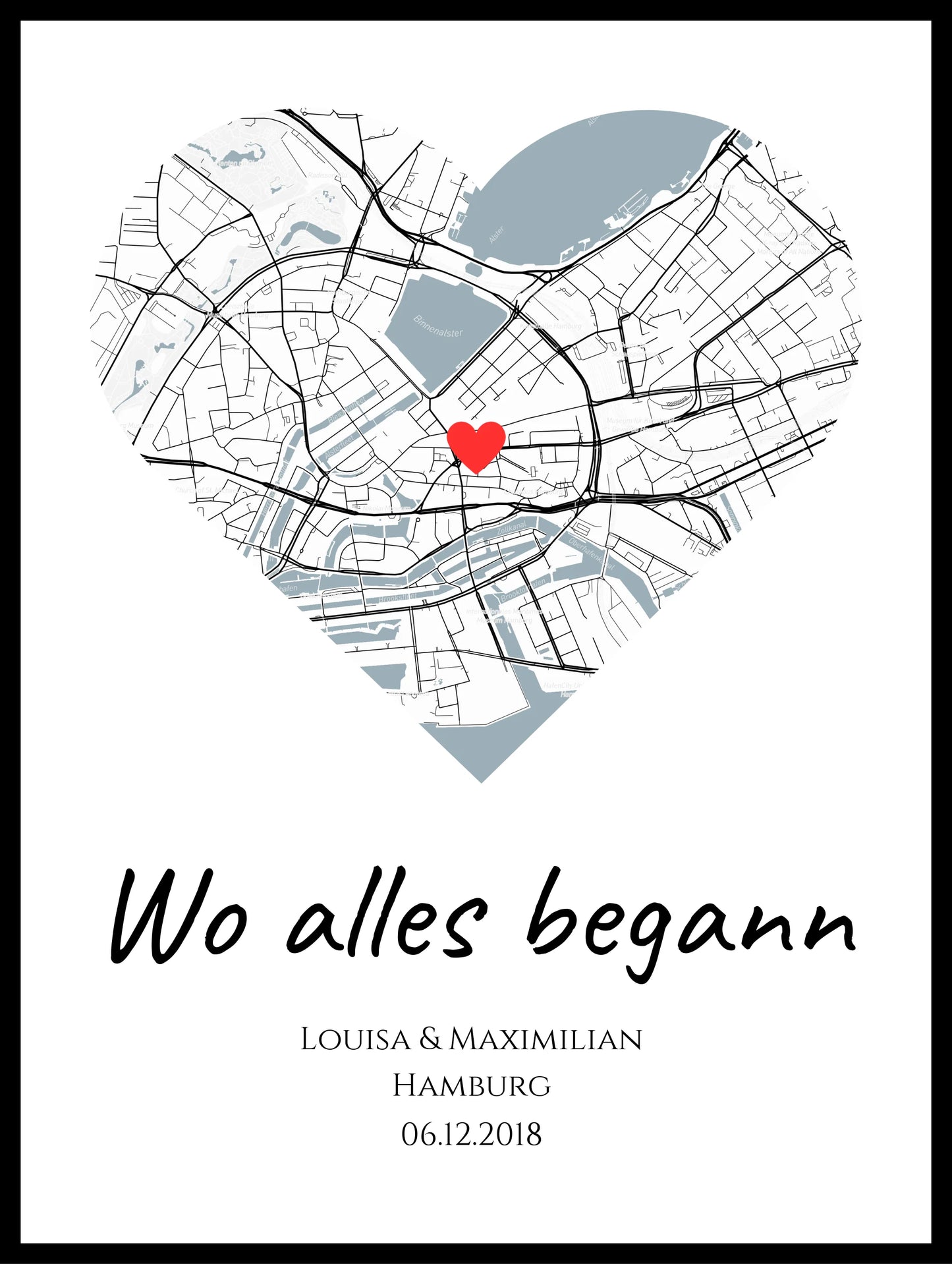 Poster "Wo alles begann" (Vintage)