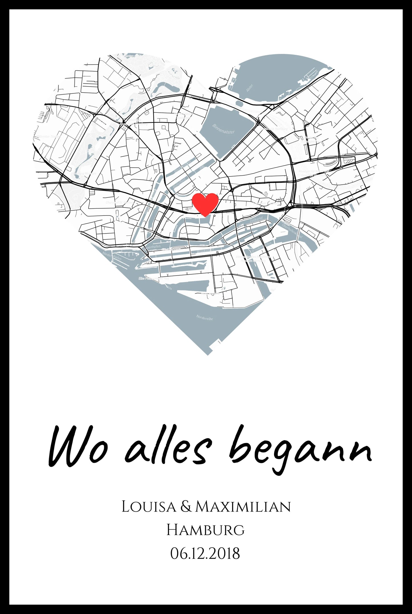 Poster "Wo alles begann" (Vintage)