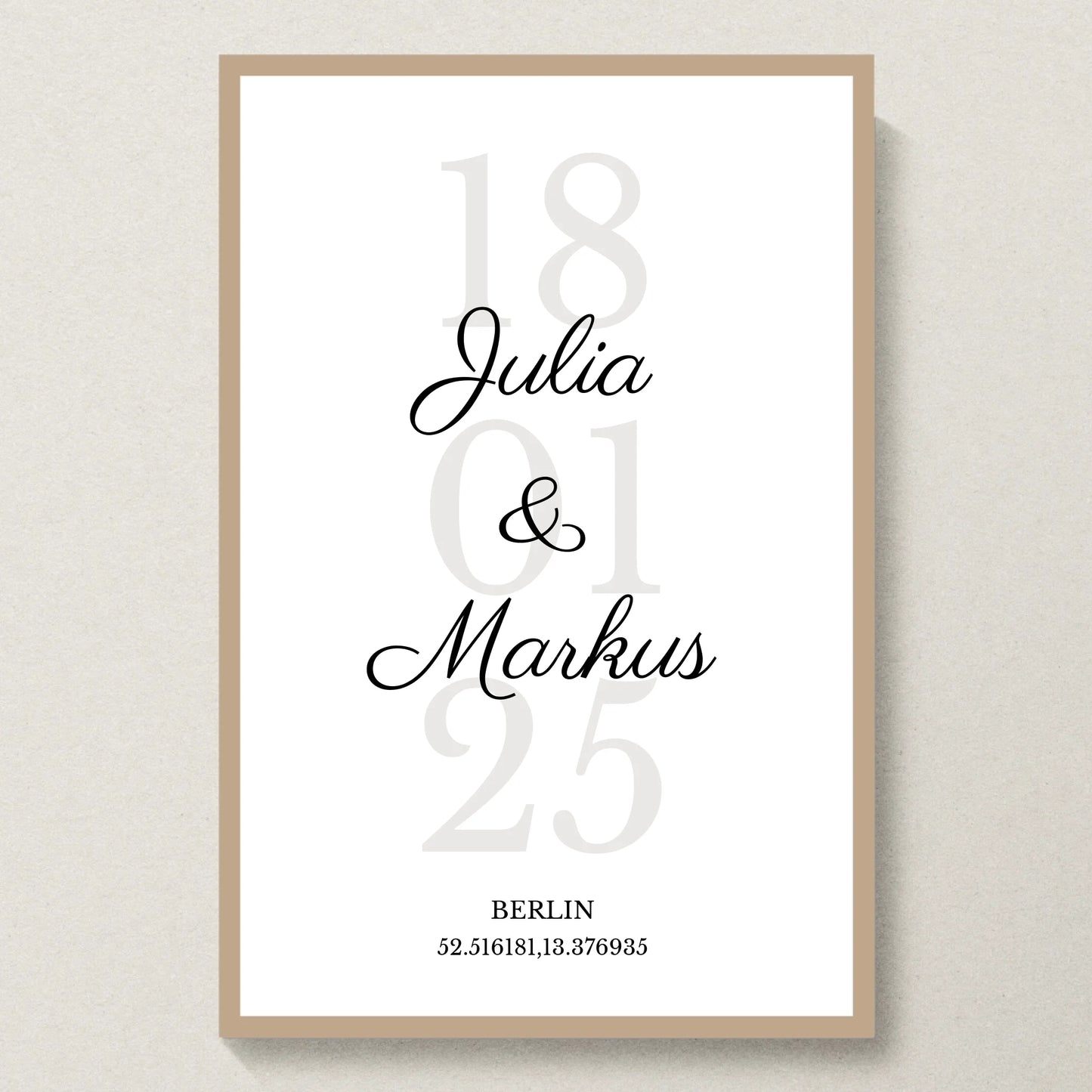 Poster 20x30 Eiche Rahmen