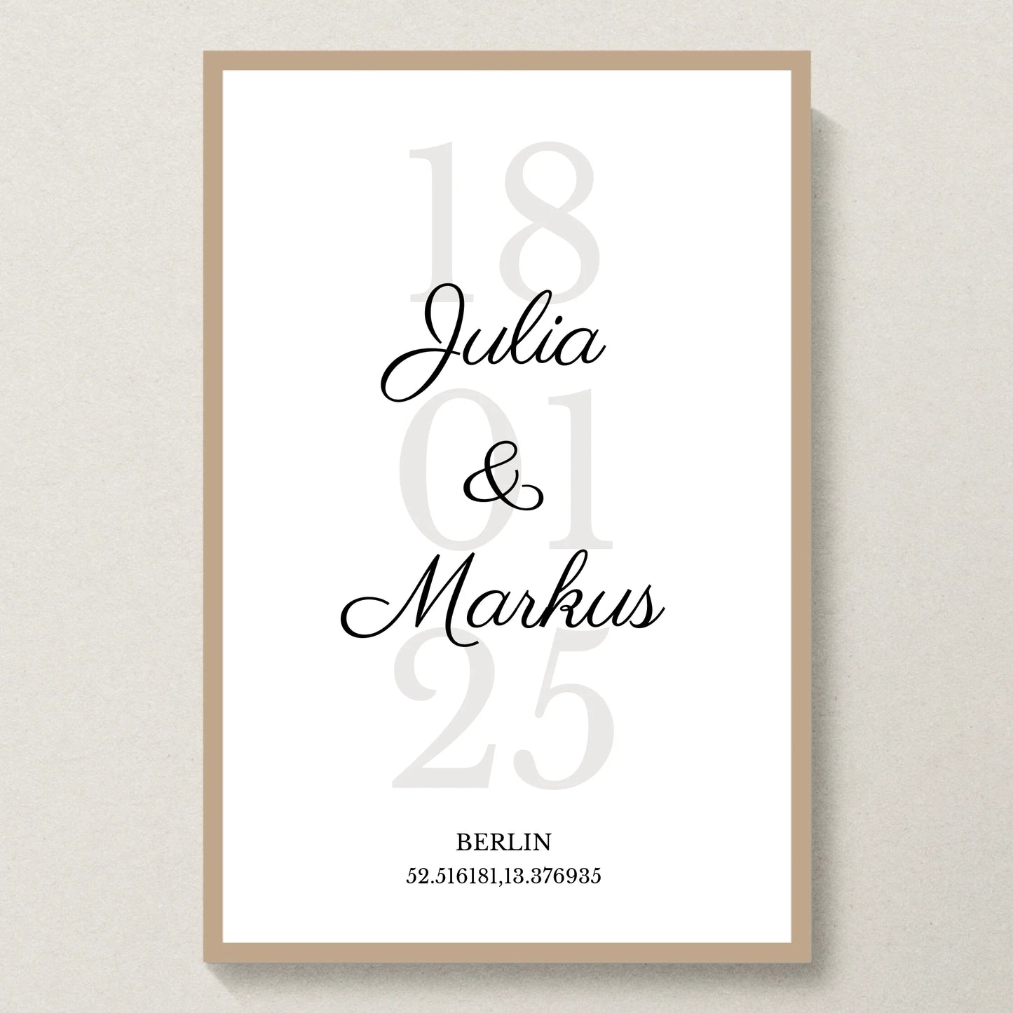 Poster 20x30 Eiche Rahmen