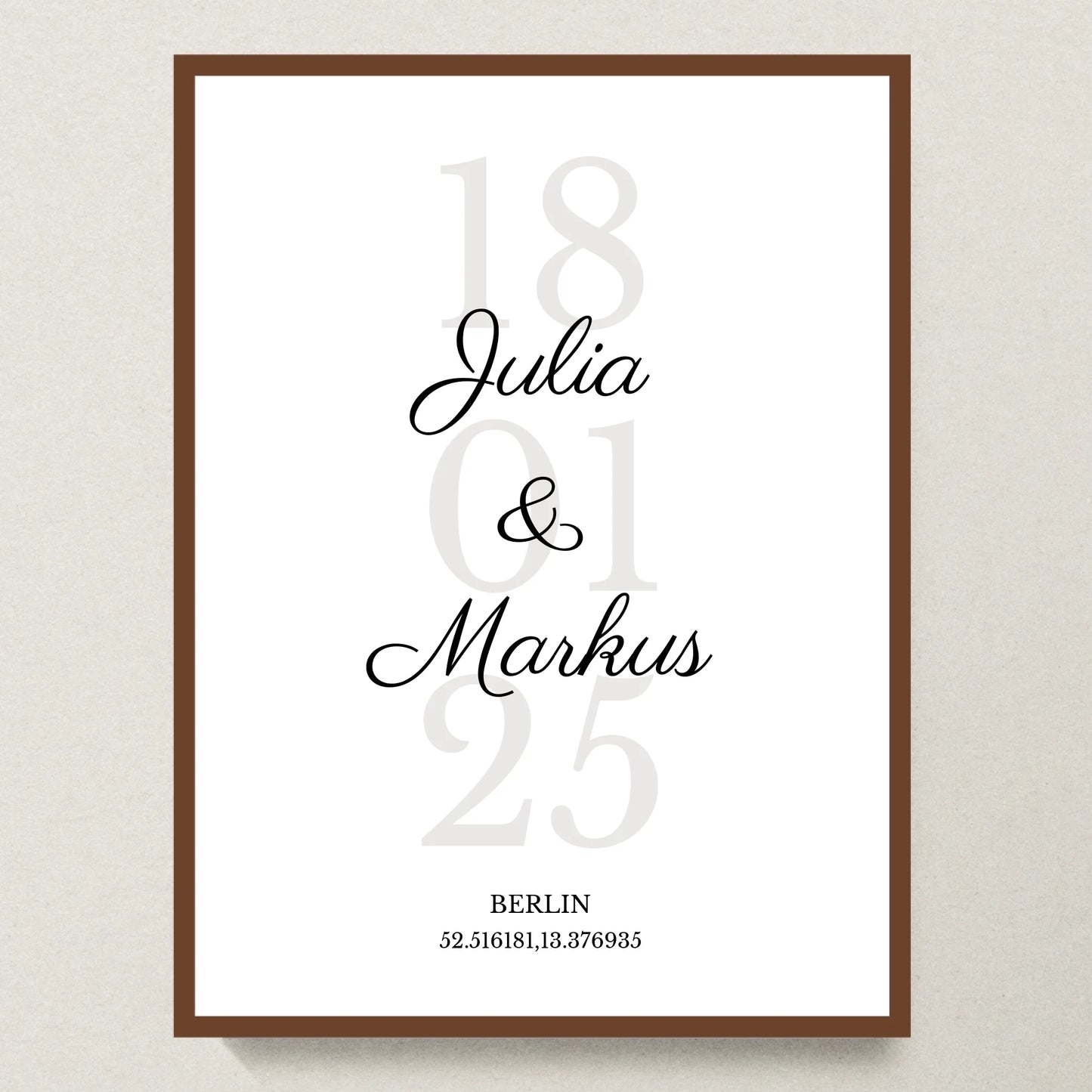 Poster 30x40 Walnuss Rahmen