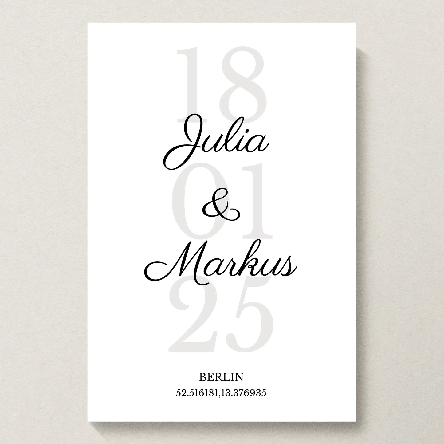 Poster 20x30 beiger Hintergrund