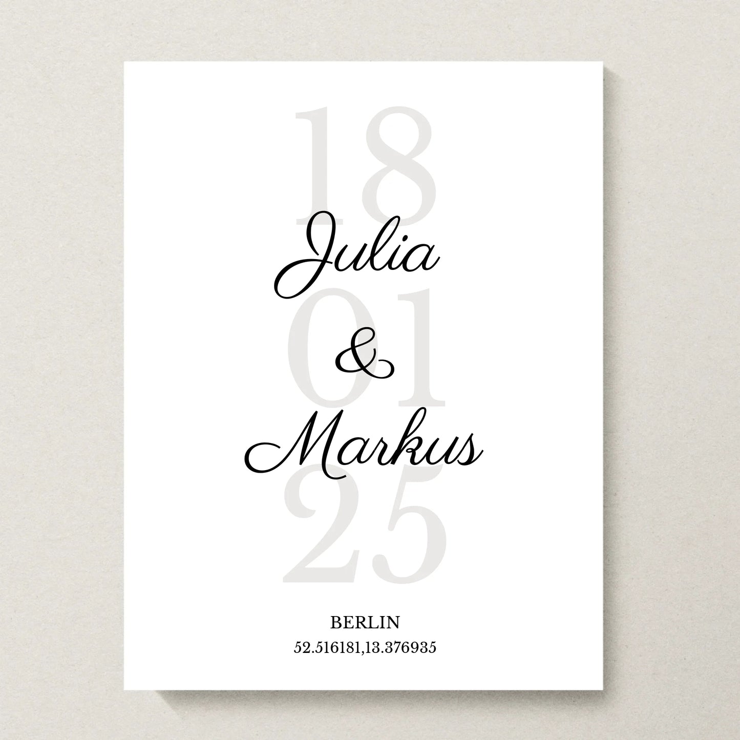 Poster 30x40 beiger Hintergrund
