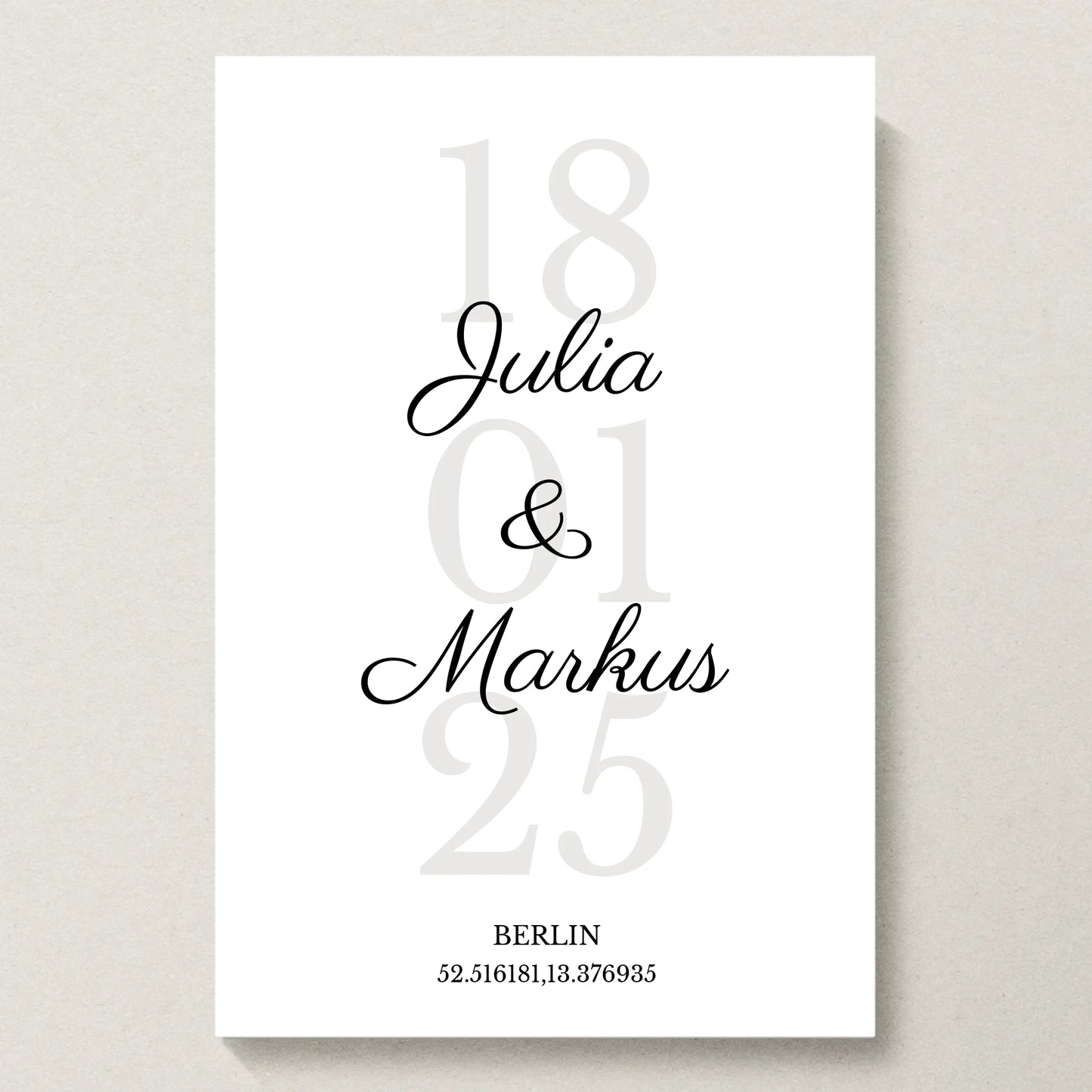Poster 20x30 beiger Hintergrund