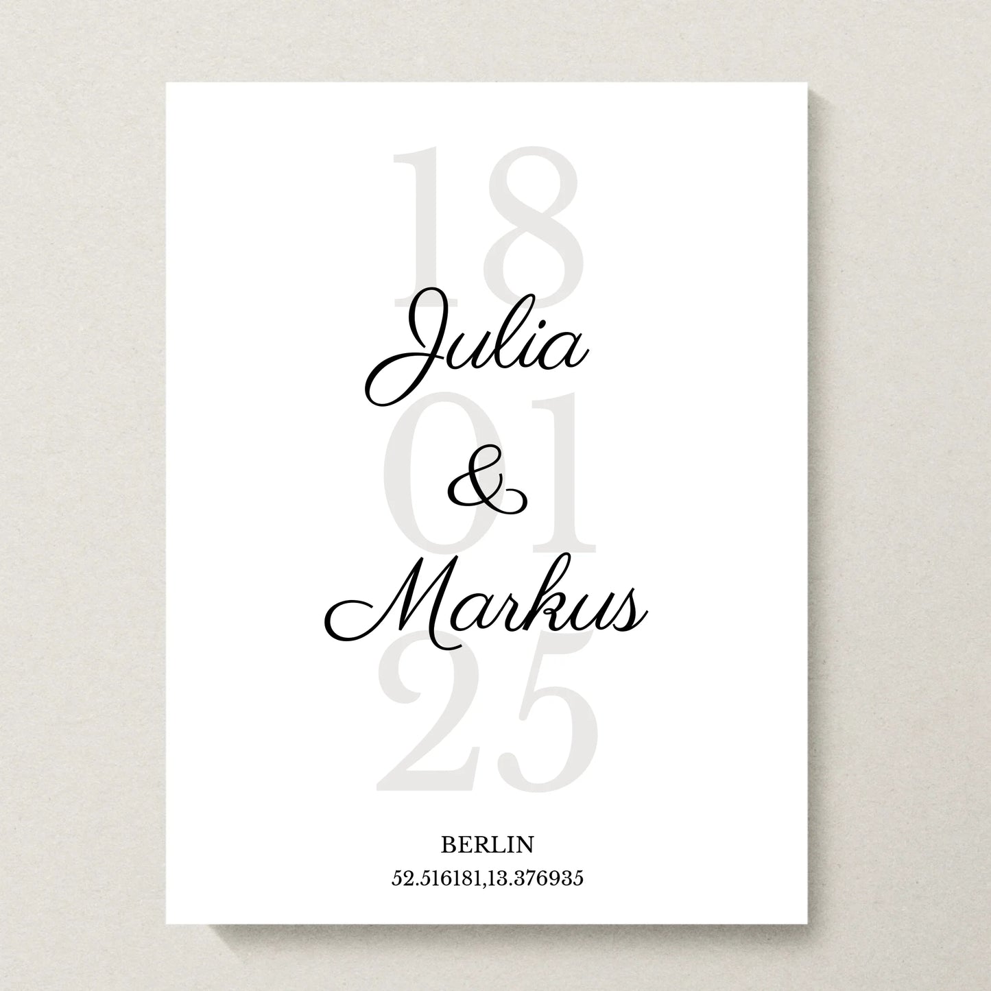 Poster 30x40 beiger Hintergrund