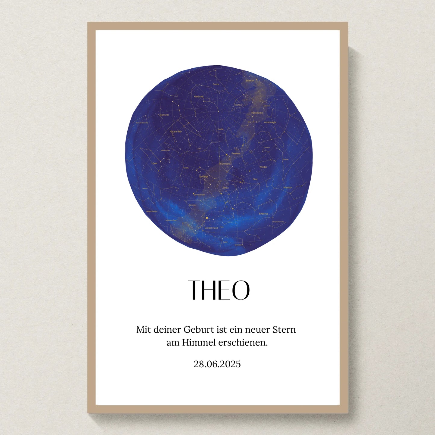 Poster 20x30 Eiche Rahmen