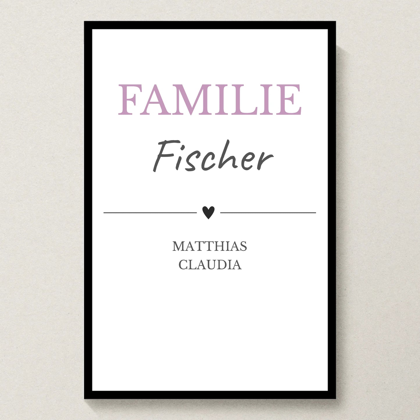 Poster 20x30 schwarzer Rahmen