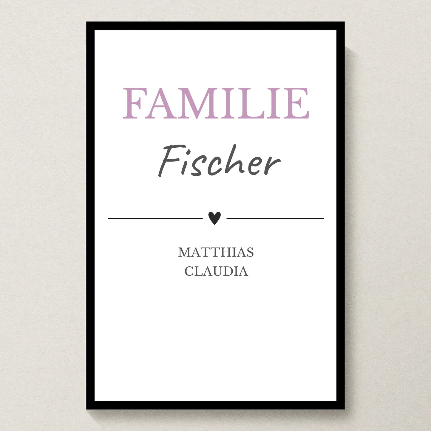 Poster 20x30 schwarzer Rahmen