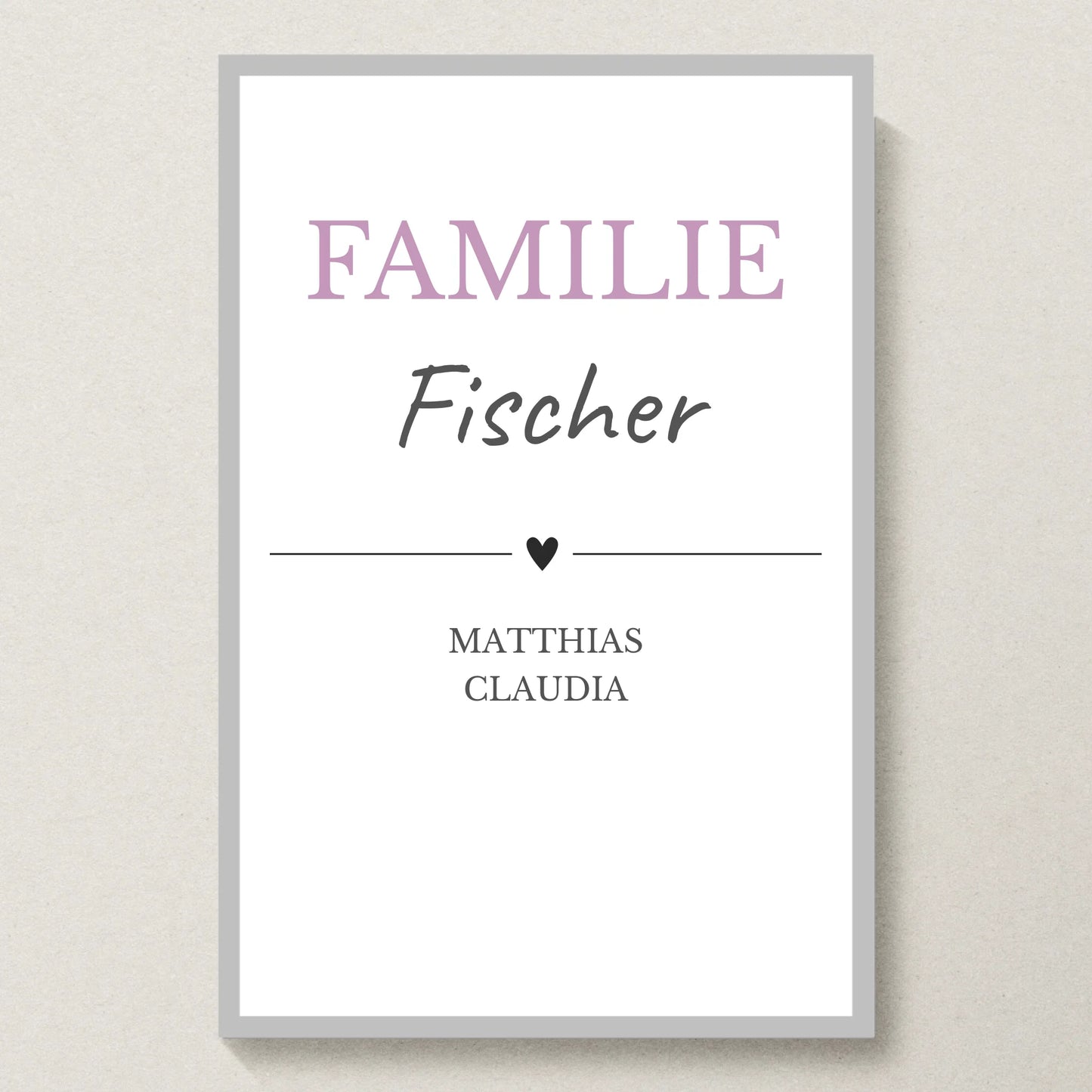 Poster 20x30 Silber Rahmen