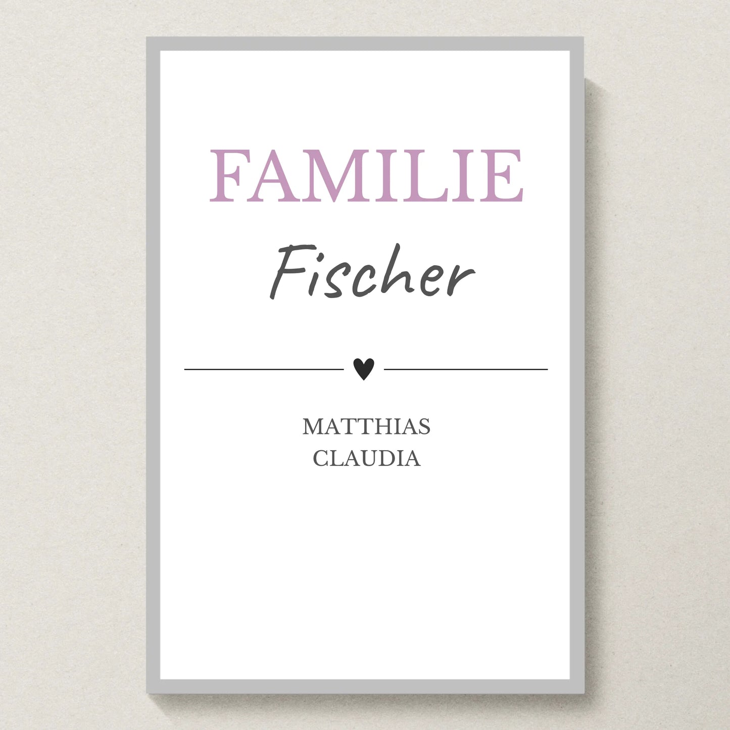 Poster 20x30 Silber Rahmen