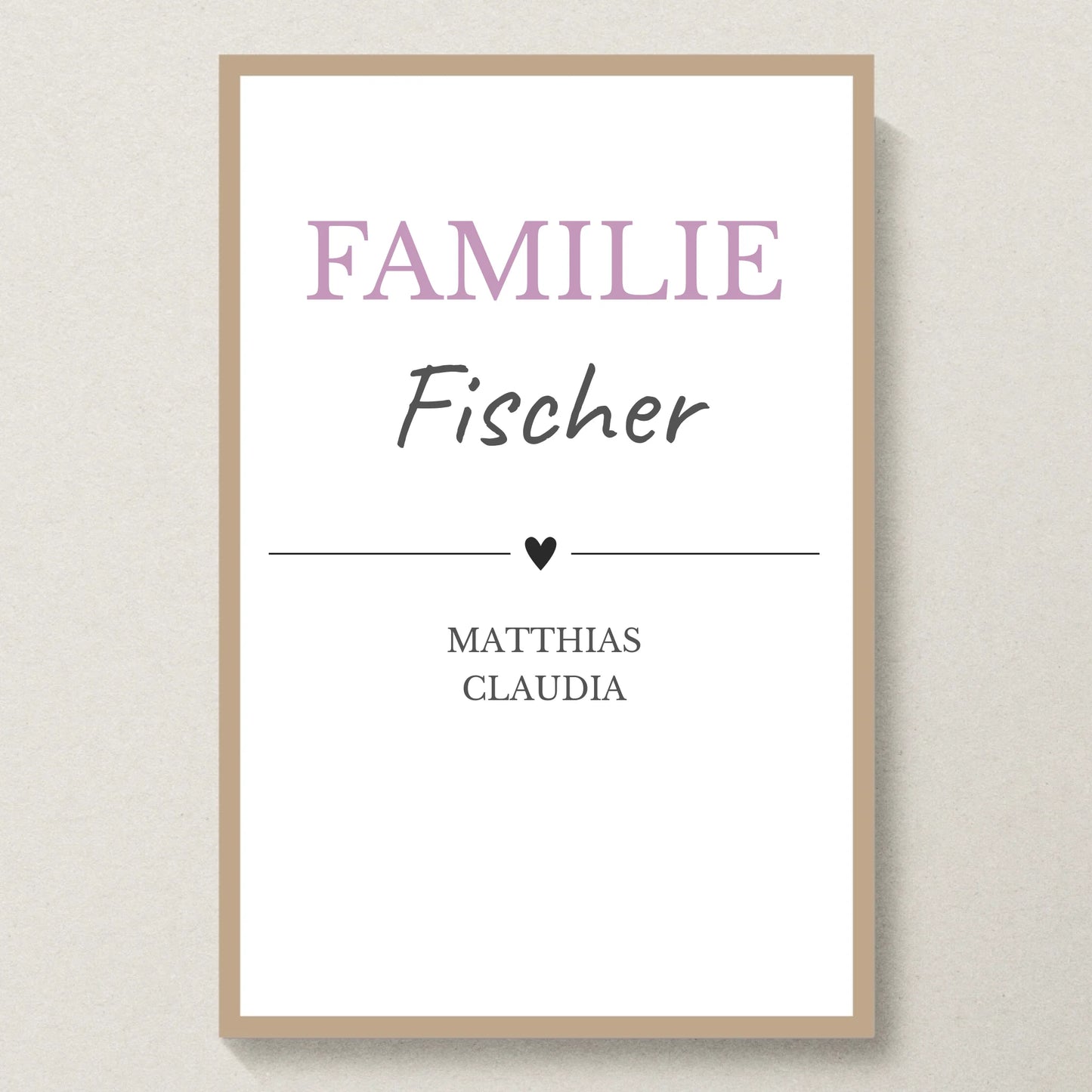 Poster 20x30 Eiche Rahmen