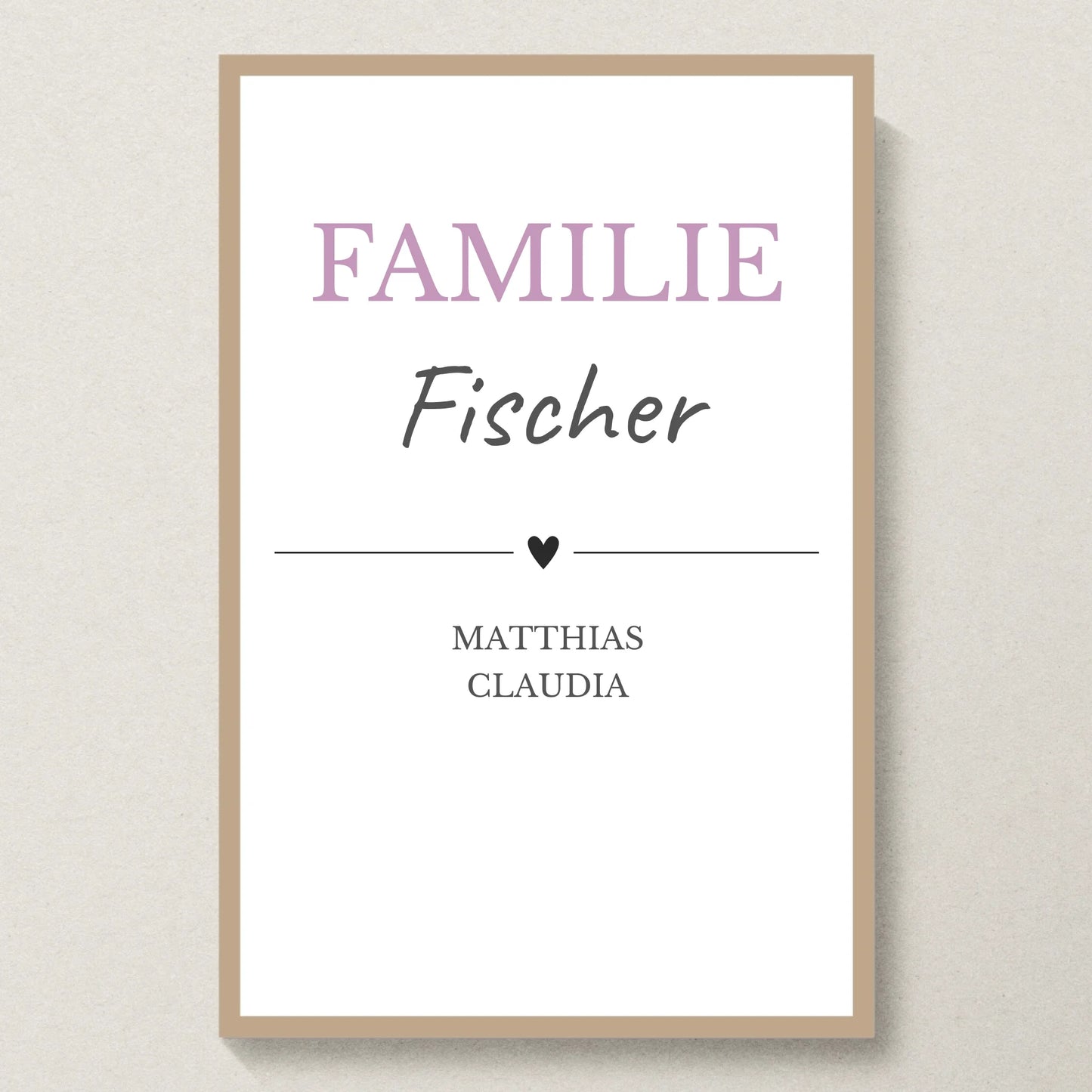 Poster 20x30 Eiche Rahmen
