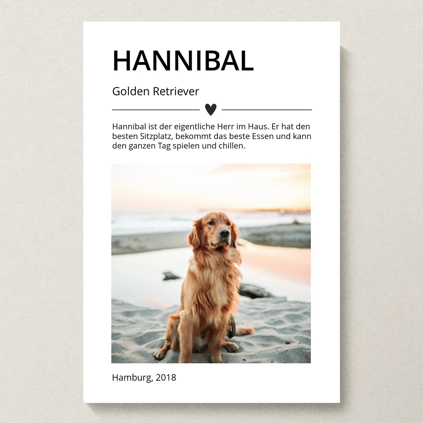 Poster 20x30 beiger Hintergrund