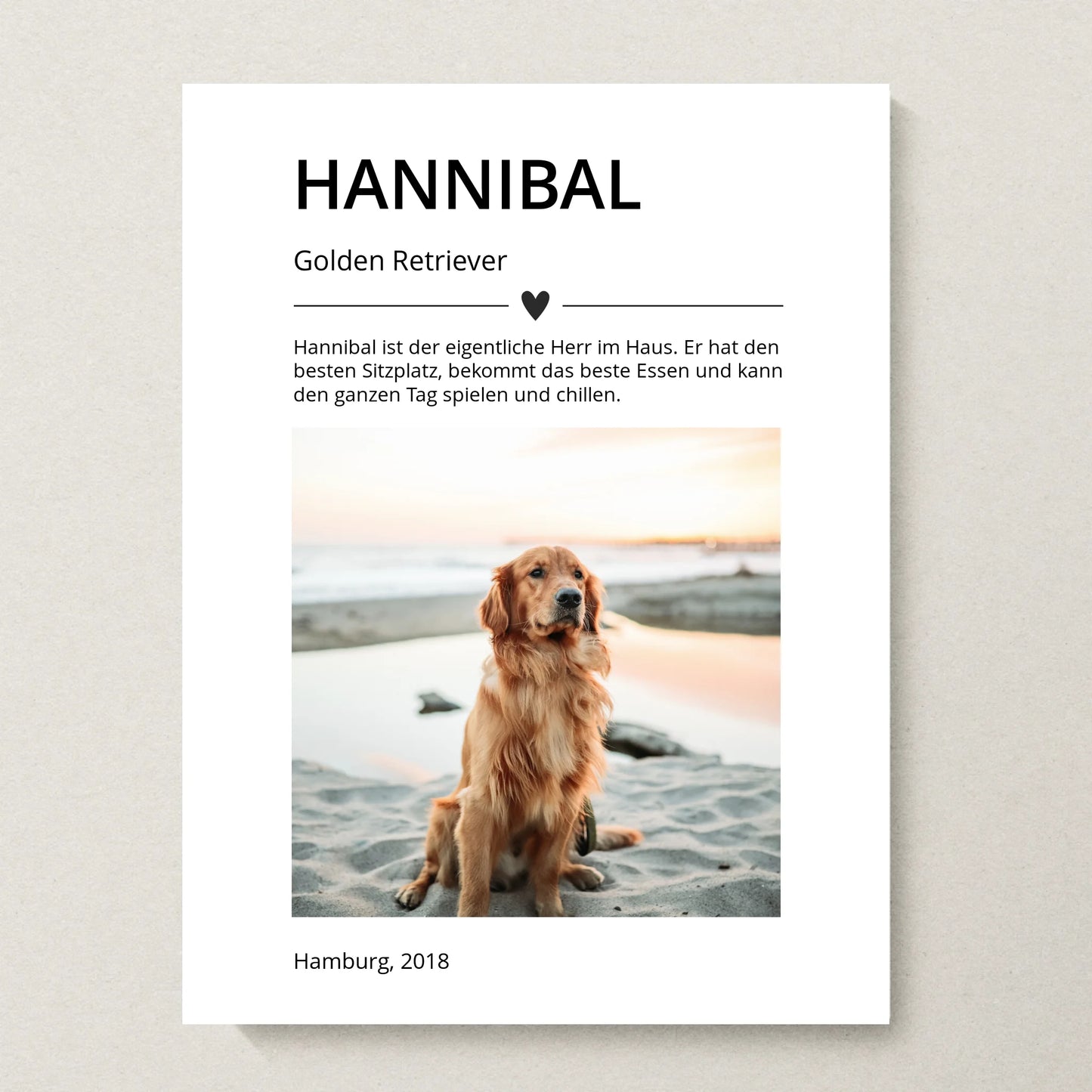 Poster 30x40 beiger Hintergrund