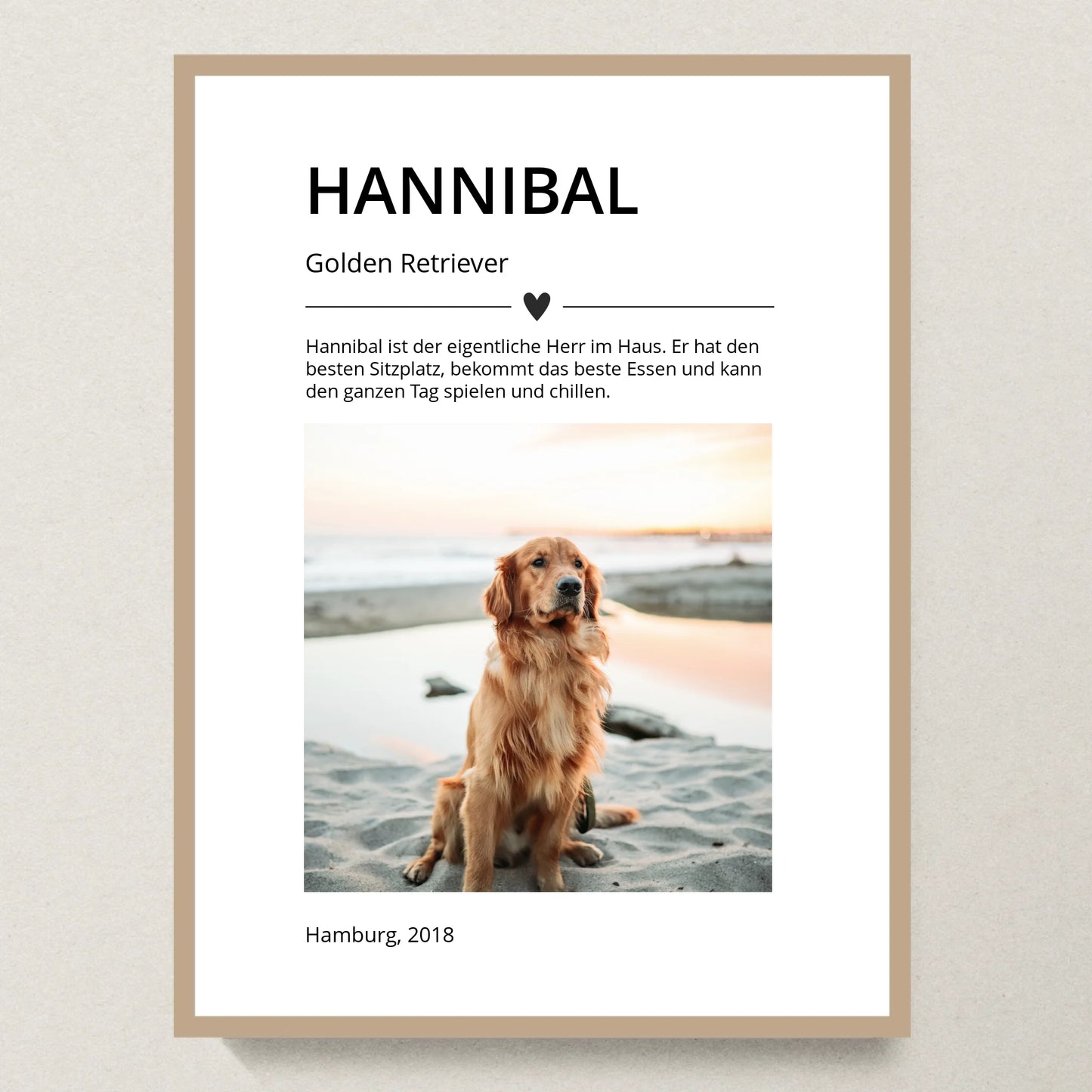 Poster 30x40 Eiche Rahmen