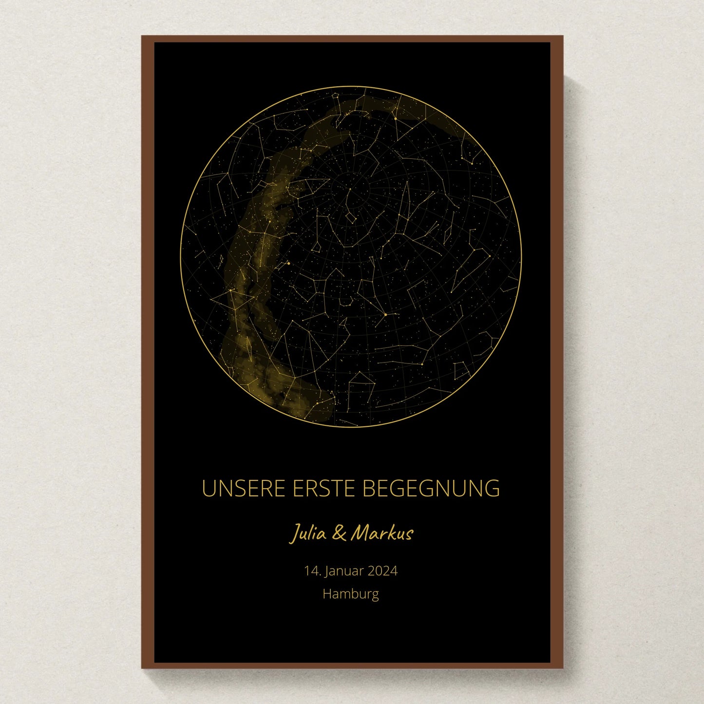 Poster 20x30 Walnuss Rahmen