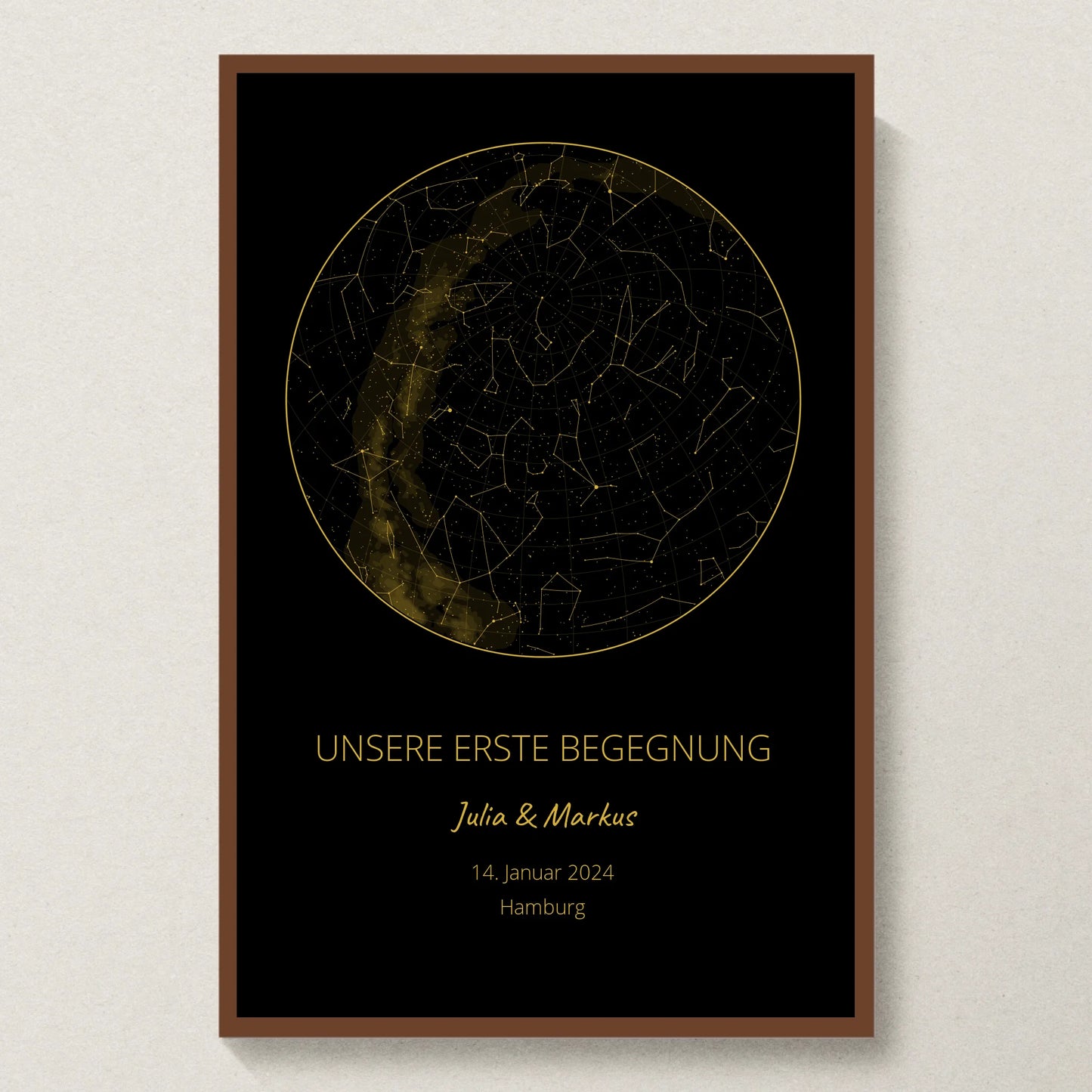 Poster 20x30 Walnuss Rahmen