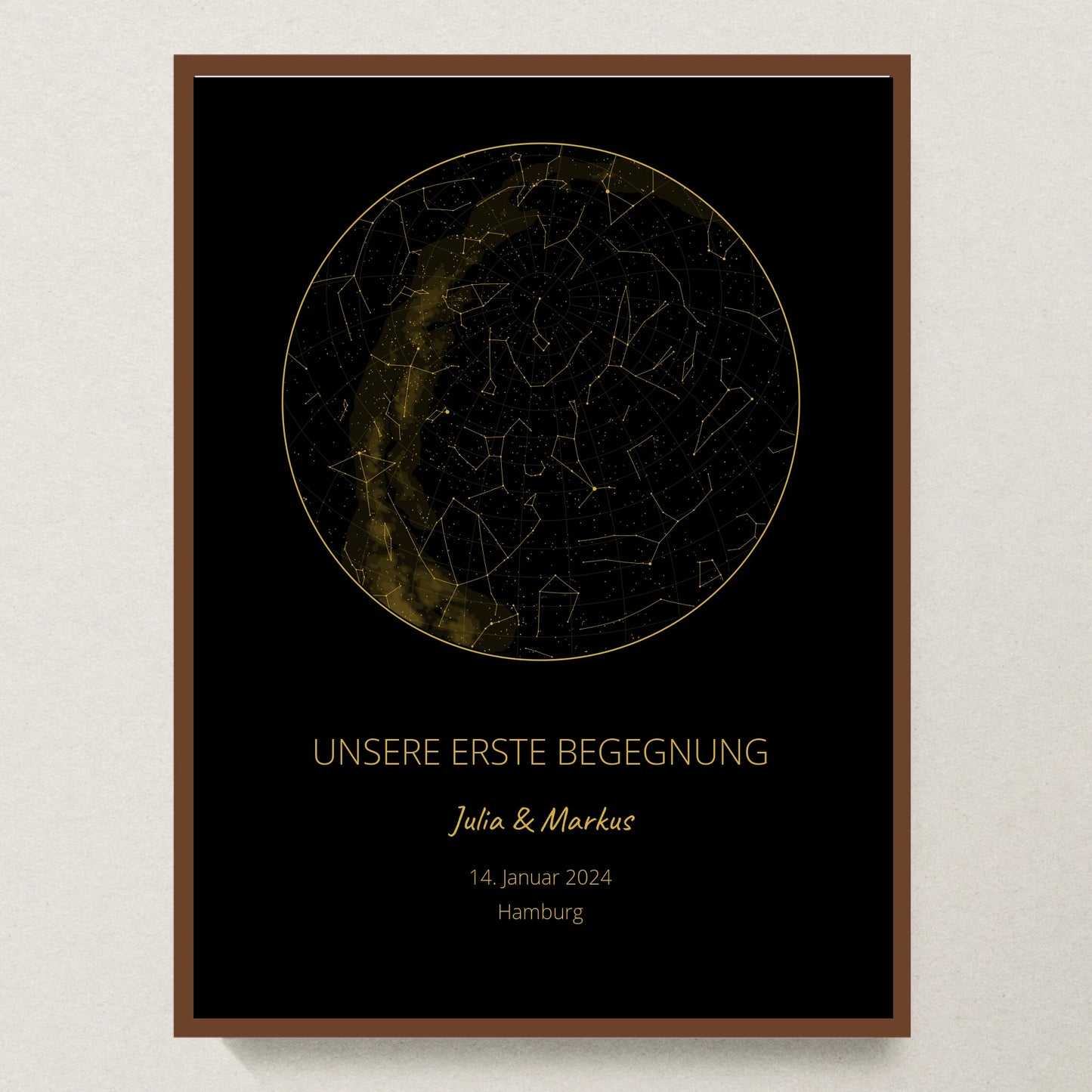 Poster 30x40 Walnuss Rahmen