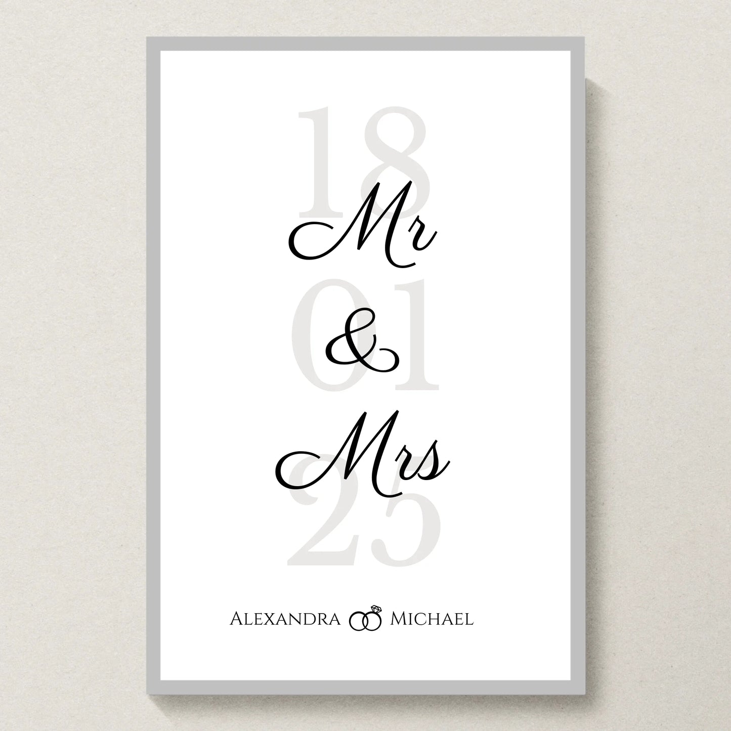 Poster 20x30 Silber Rahmen