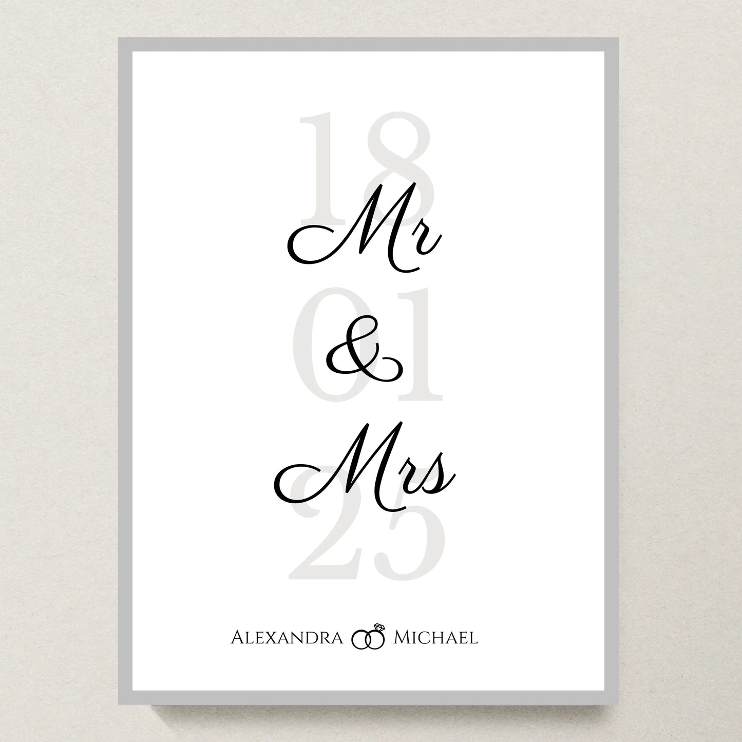 Poster 30x40 Silber Rahmen