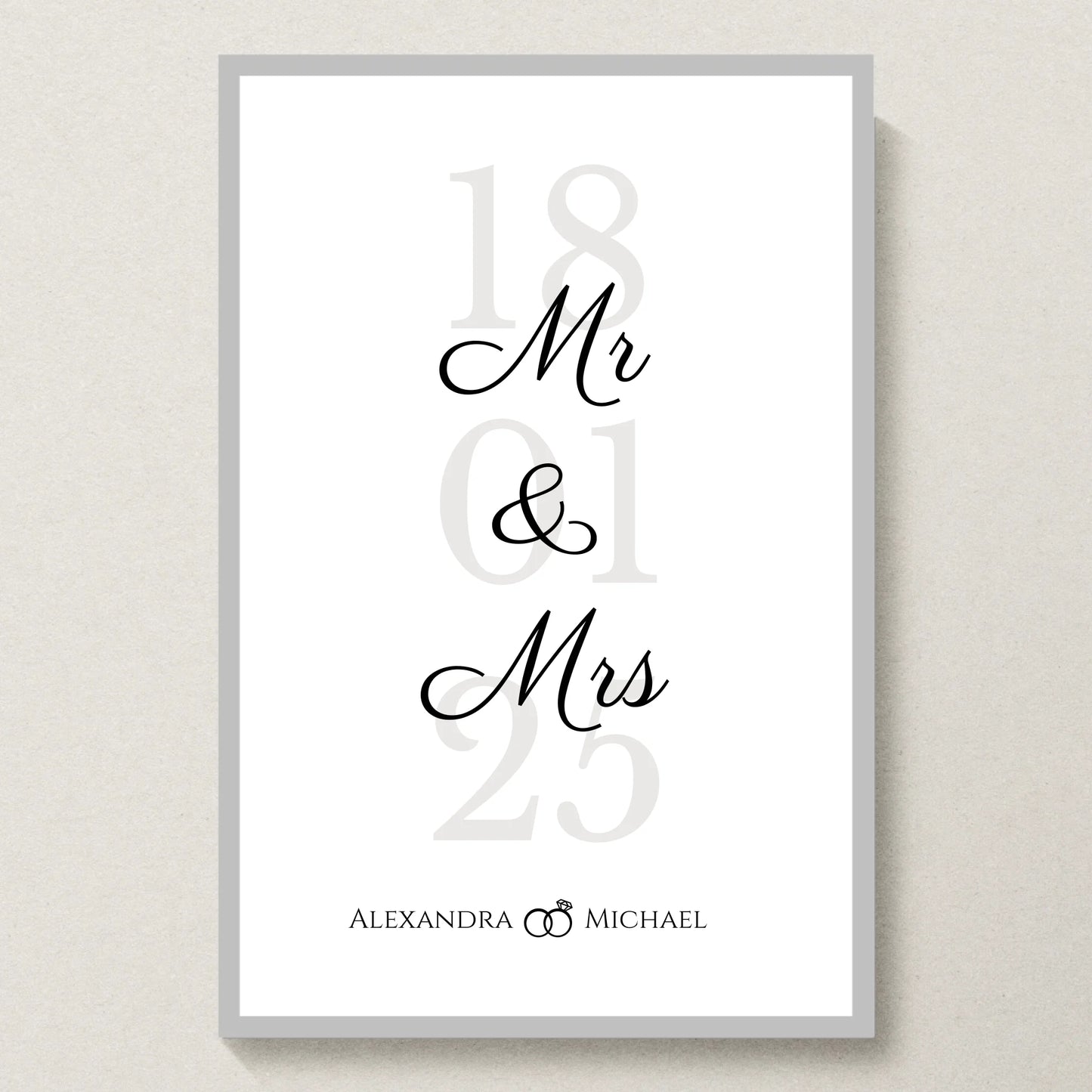 Poster 20x30 Silber Rahmen