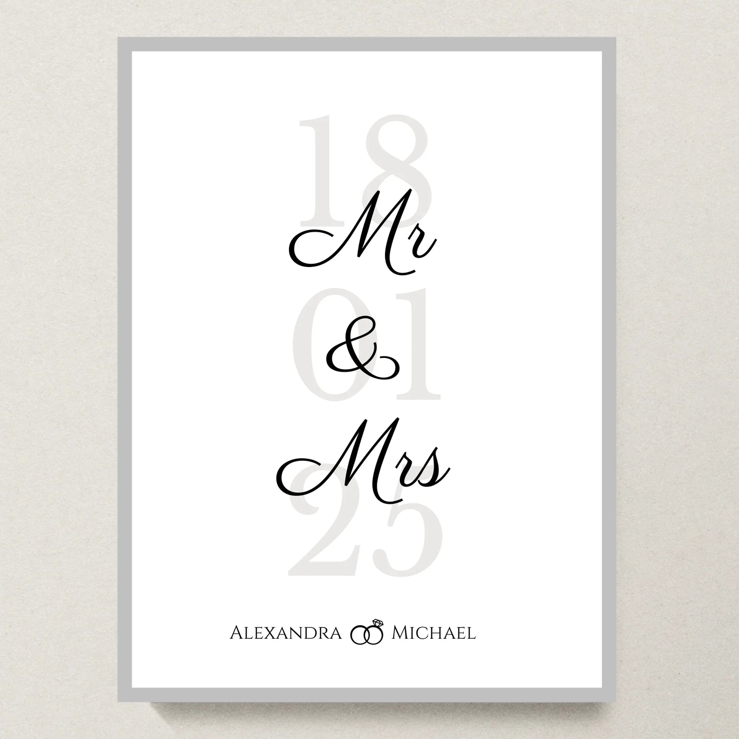 Poster 30x40 Silber Rahmen