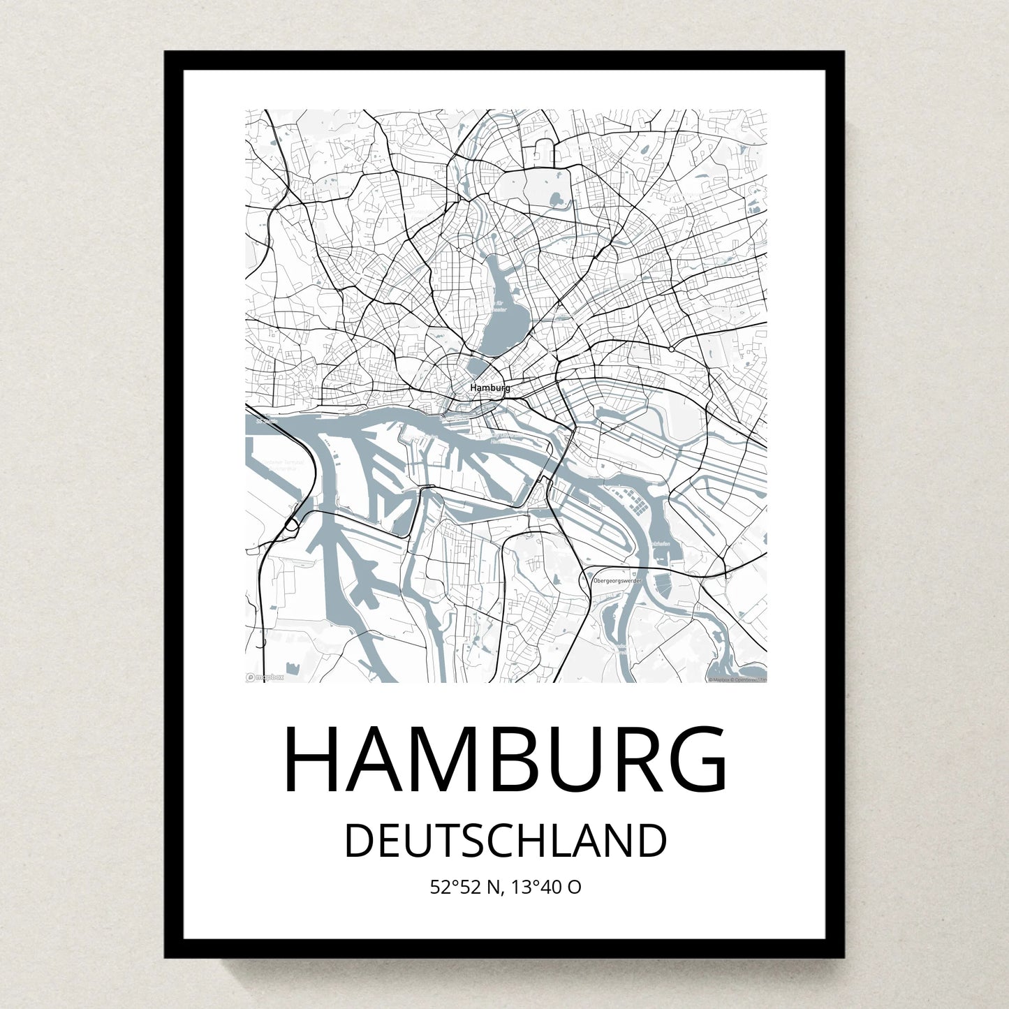 Poster 30x40 schwarzer Rahmen