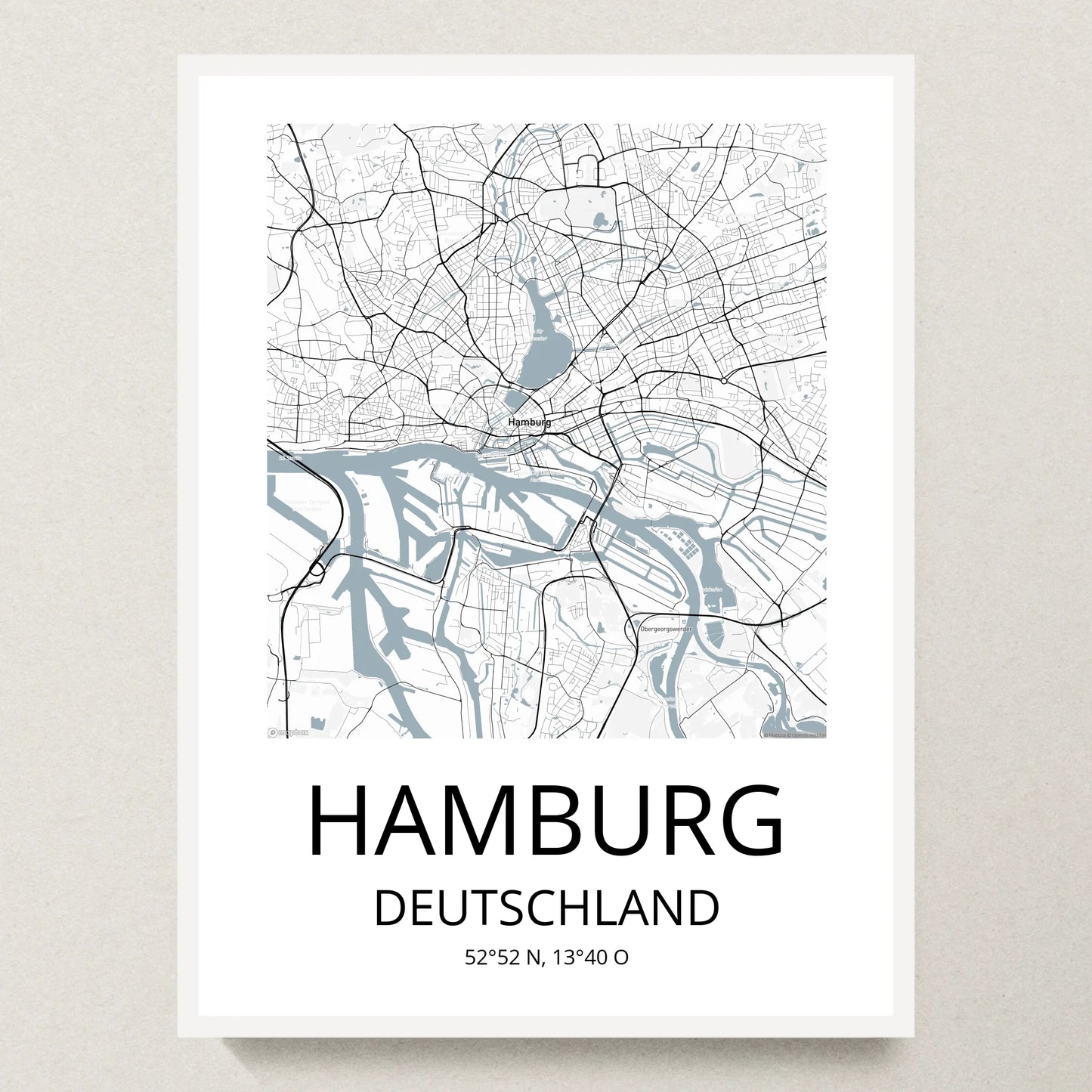 Poster 30x40 Weißer Rahmen