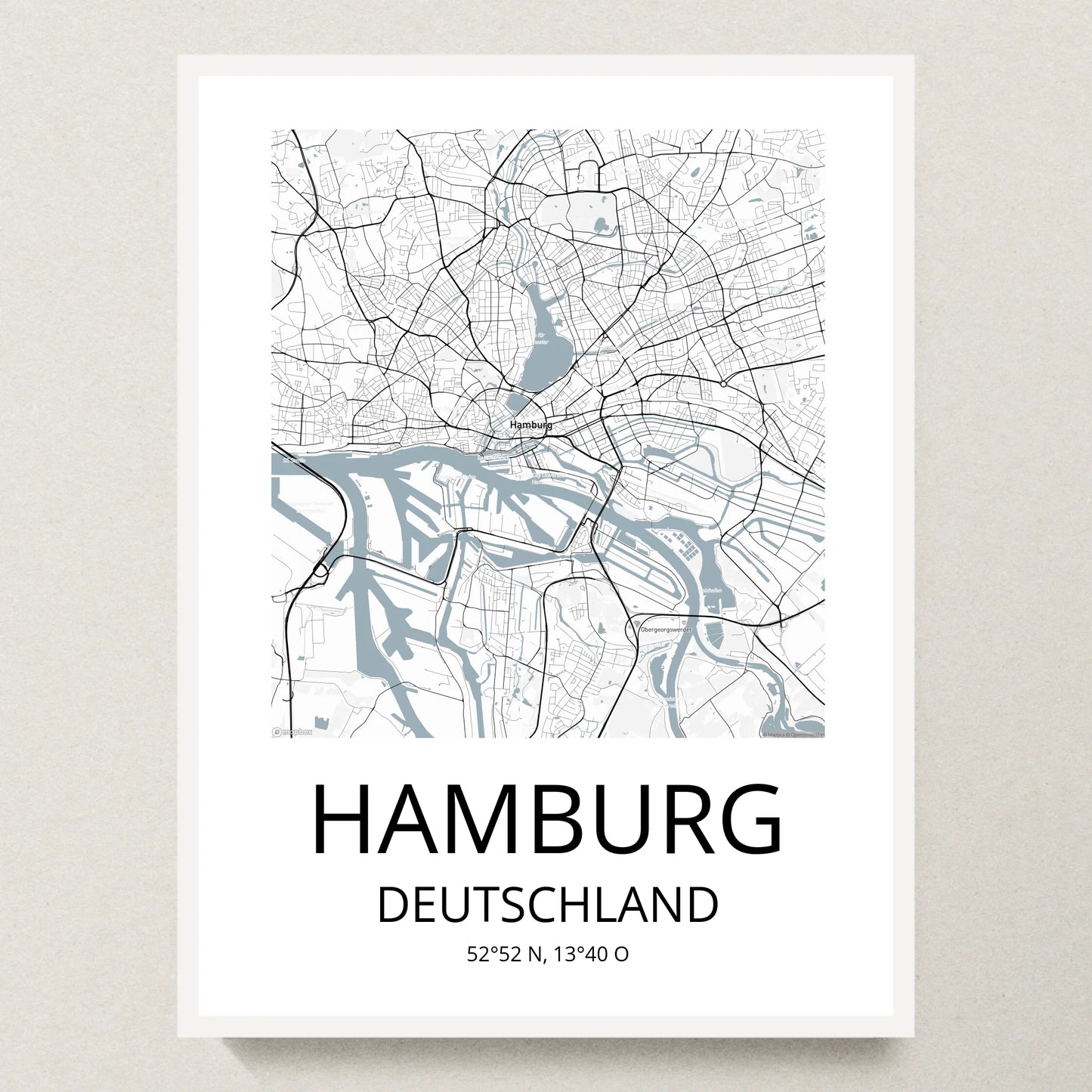 Poster 30x40 Weißer Rahmen