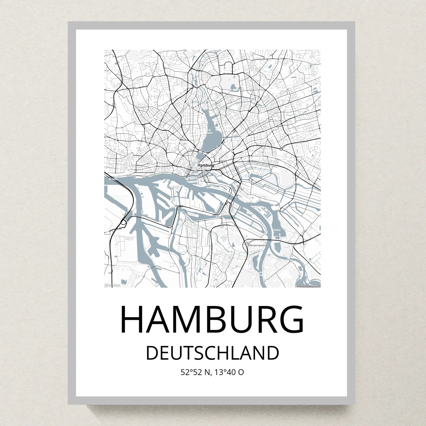 Poster 30x40 Silber Rahmen