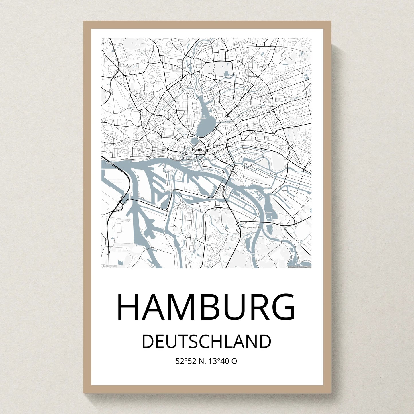 Poster 20x30 Eiche Rahmen