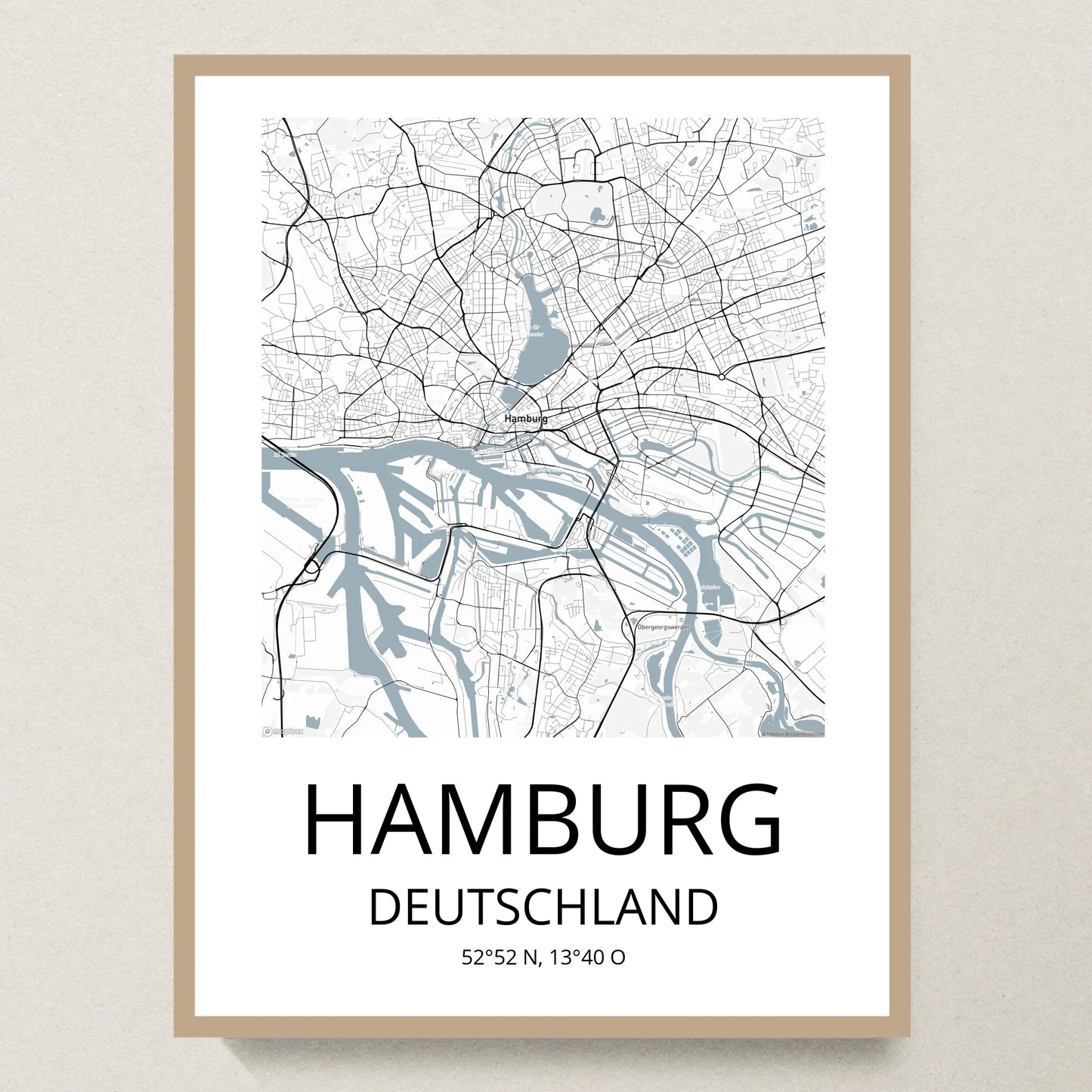 Poster 30x40 Eiche Rahmen