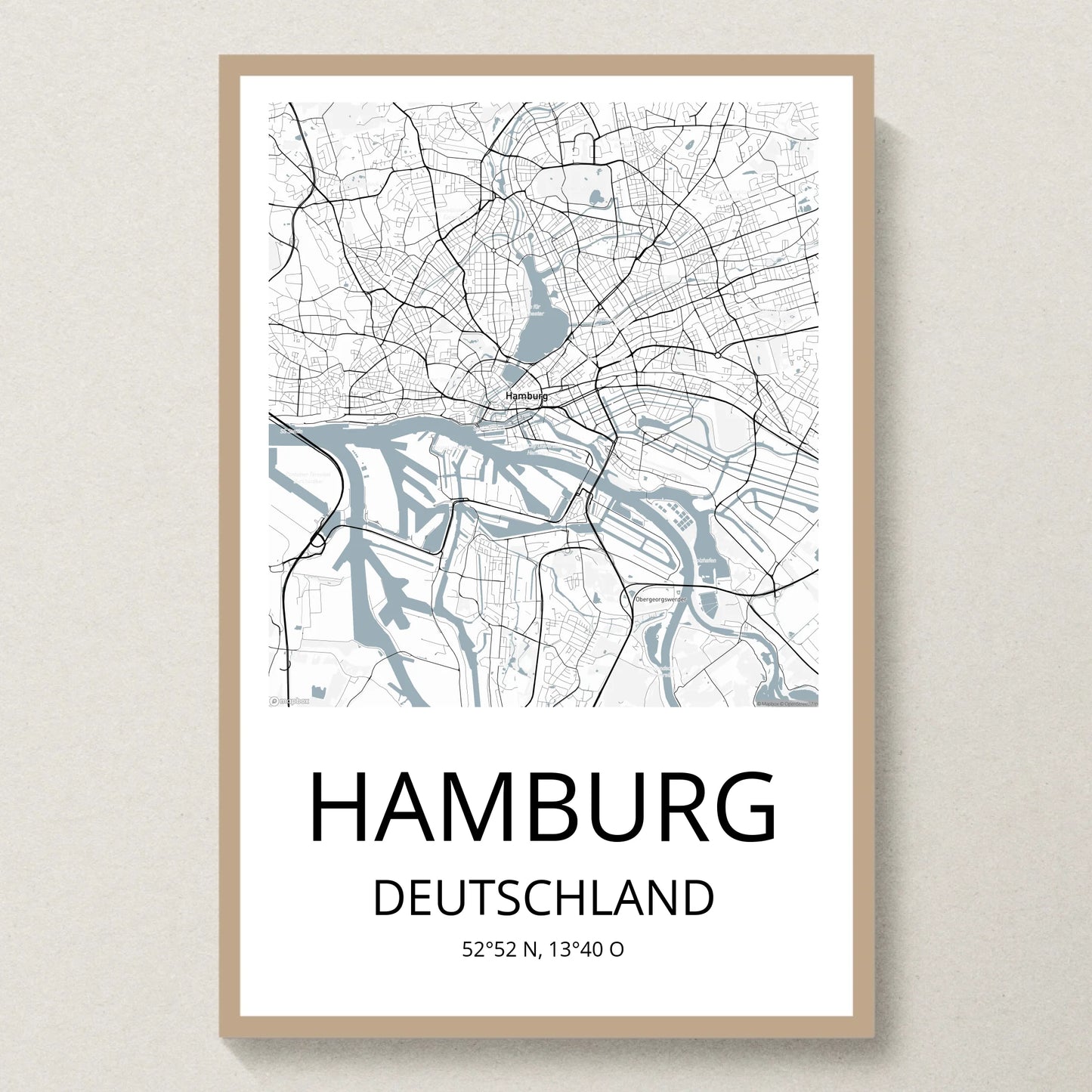 Poster 20x30 Eiche Rahmen