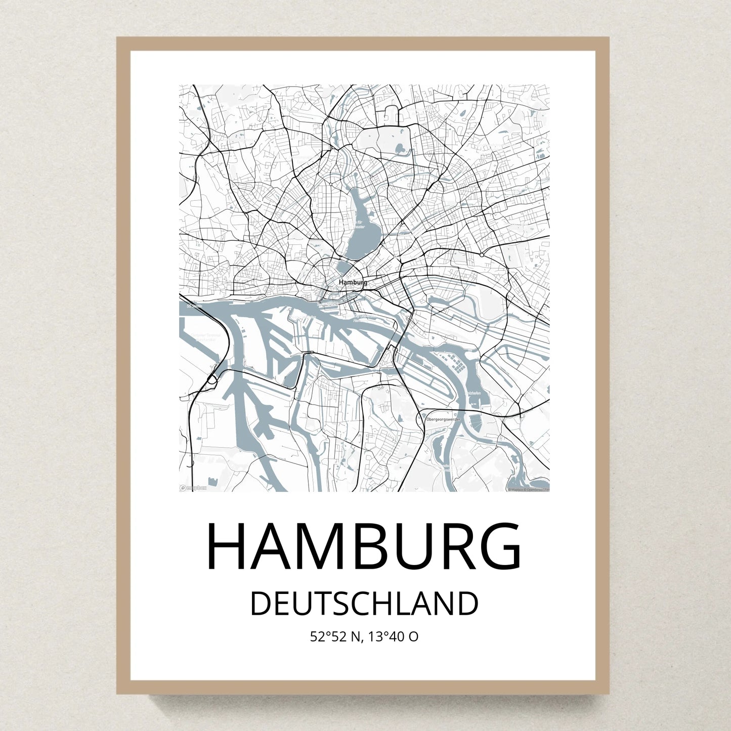 Poster 30x40 Eiche Rahmen