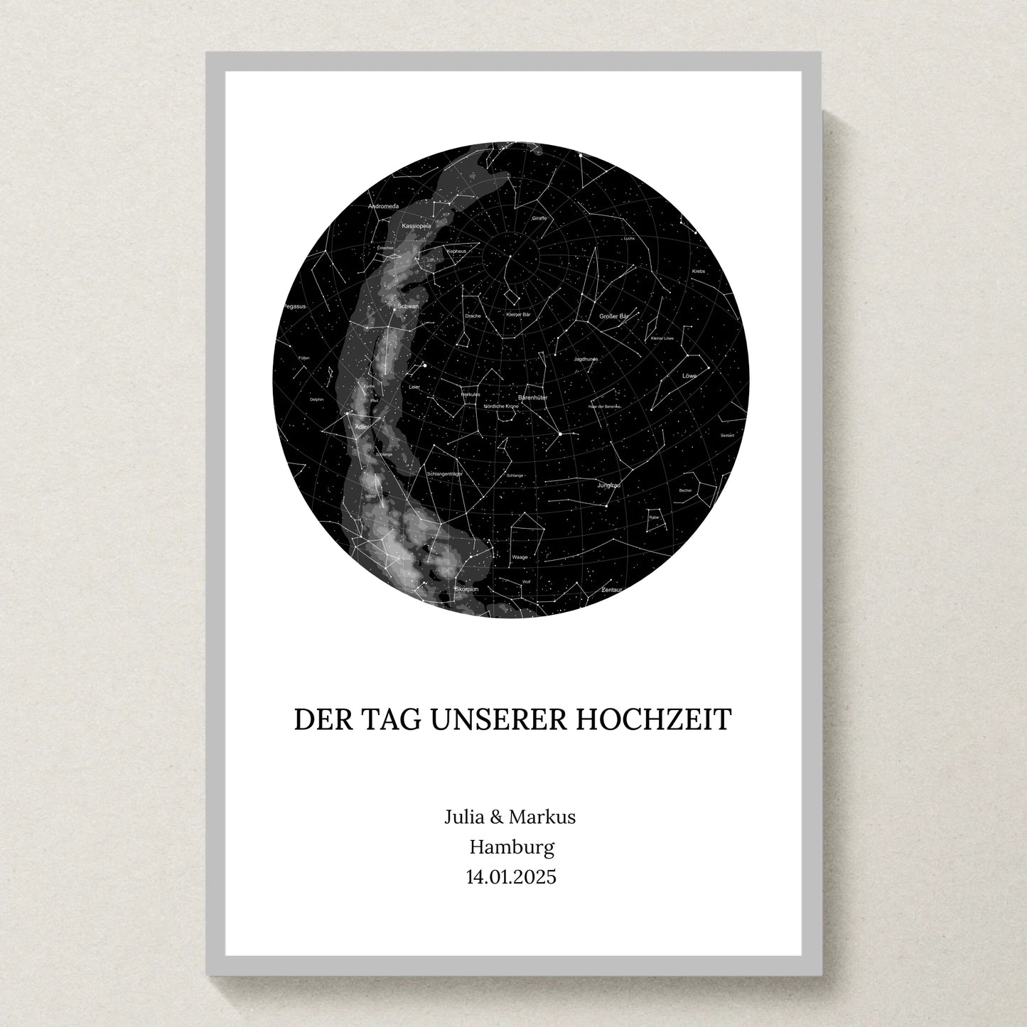 Poster 20x30 Silber Rahmen