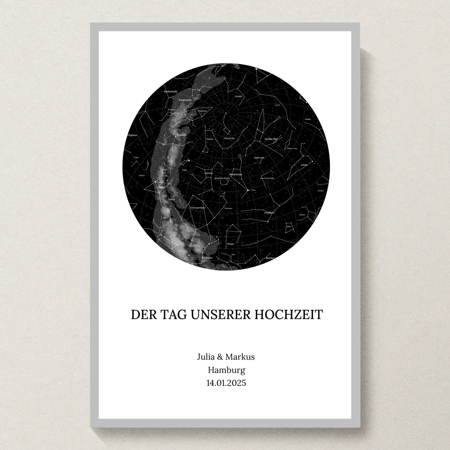 Poster 20x30 Silber Rahmen