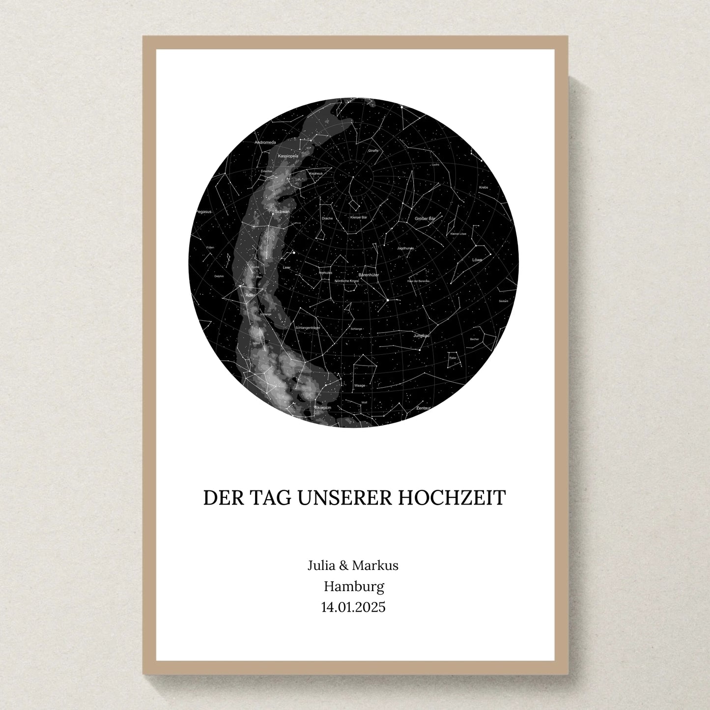 Poster 20x30 Eiche Rahmen