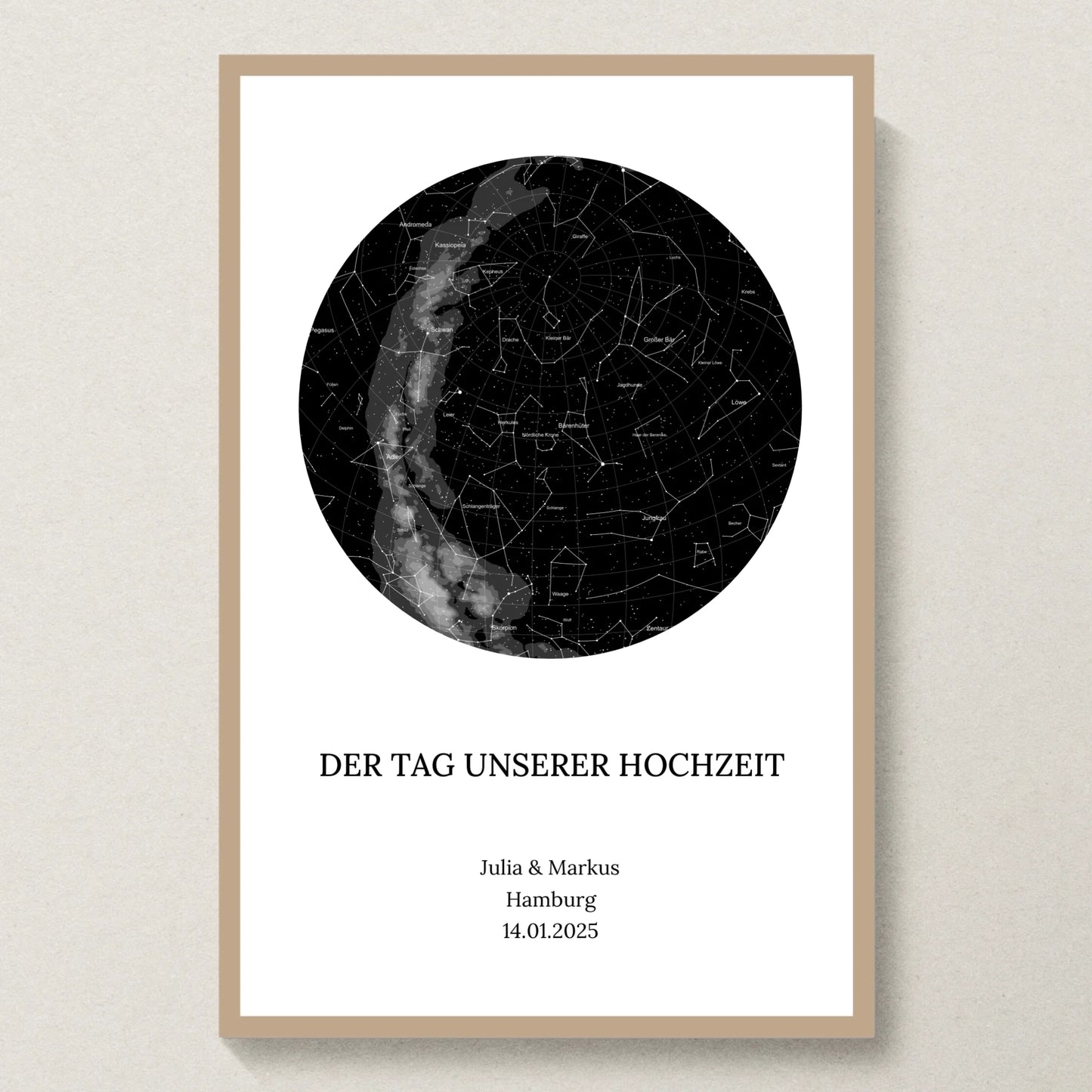 Poster 20x30 Eiche Rahmen