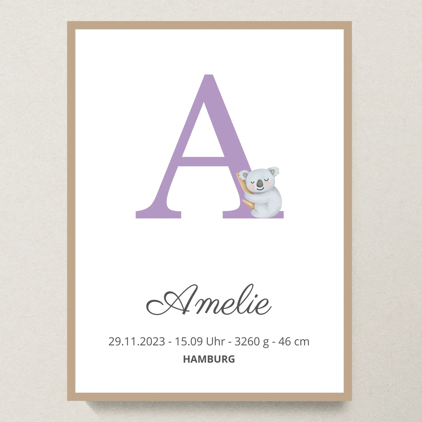 Poster 30x40 Eiche Rahmen