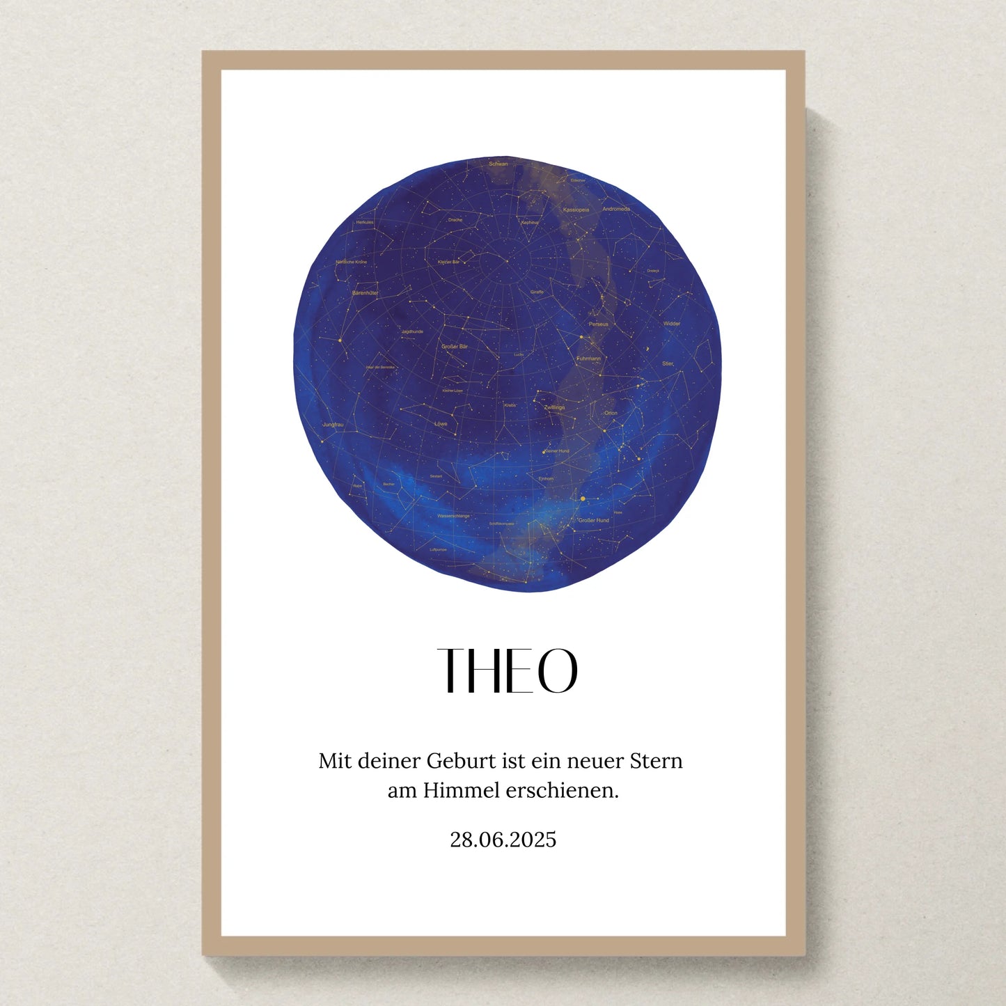 Poster 20x30 Eiche Rahmen