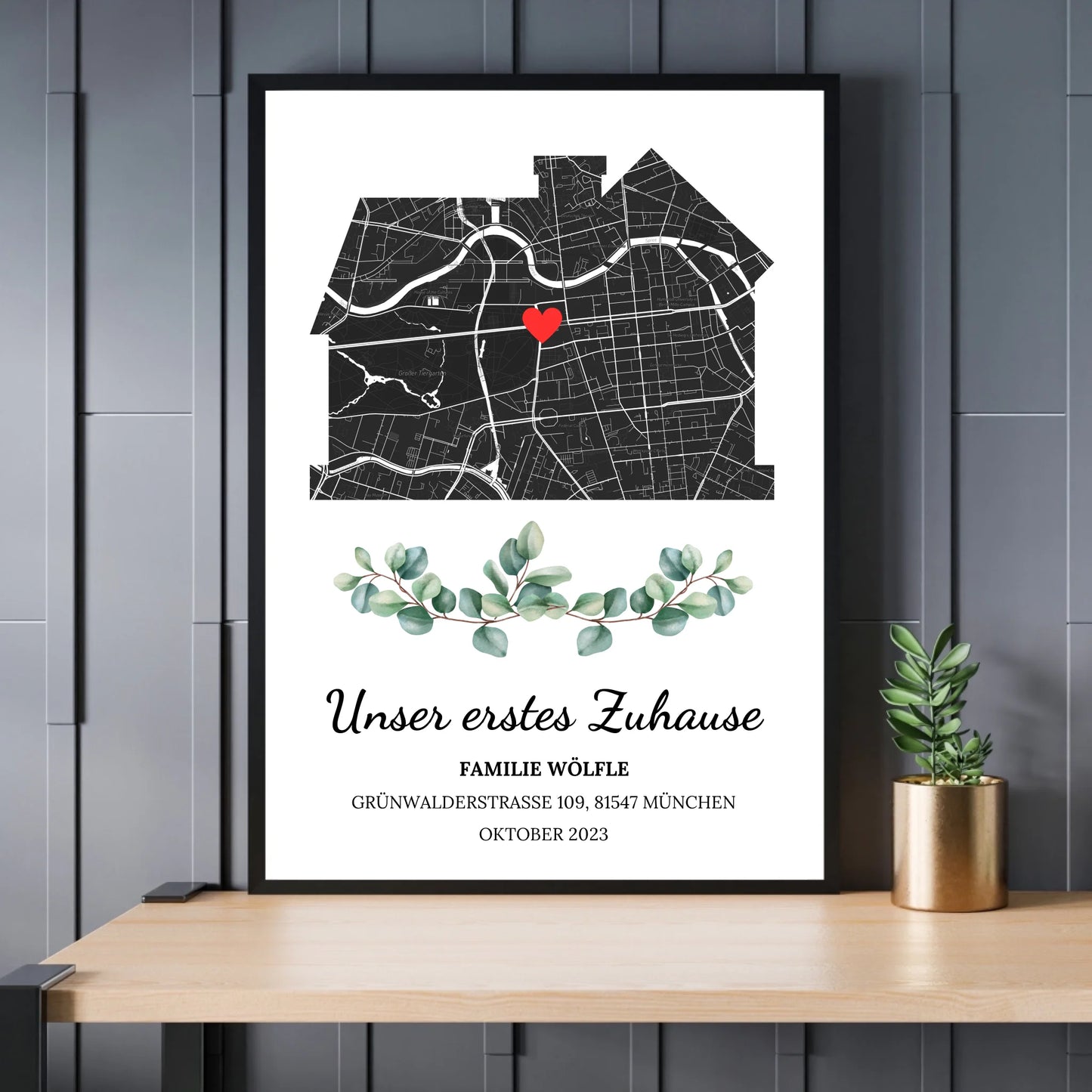 Mockup Poster Schwarzer Rahmen
