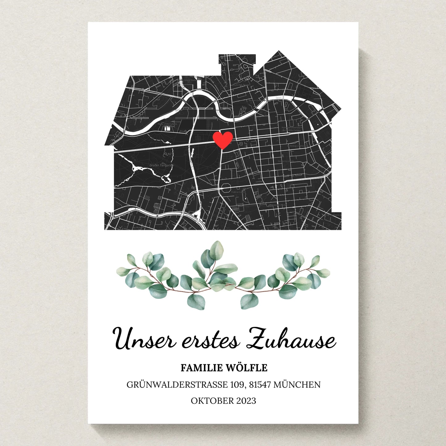 Poster 20x30 beiger Hintergrund