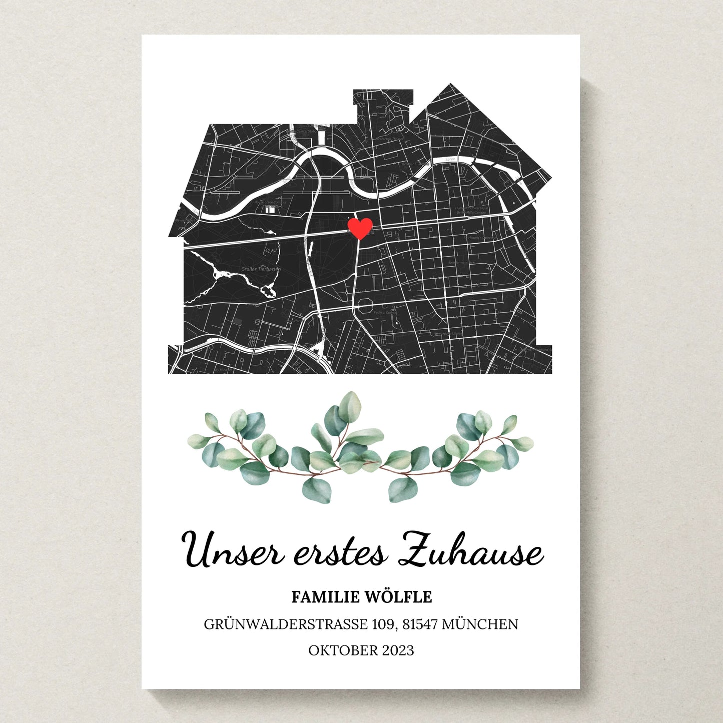 Poster 20x30 beiger Hintergrund