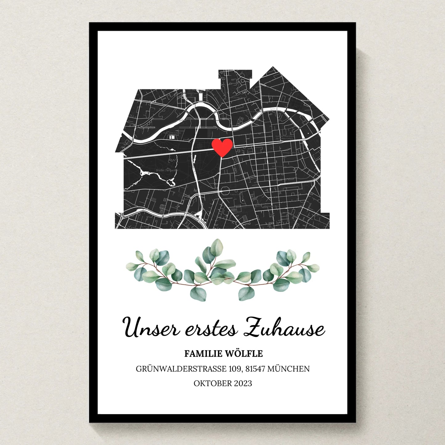 Poster 20x30 schwarzer Rahmen