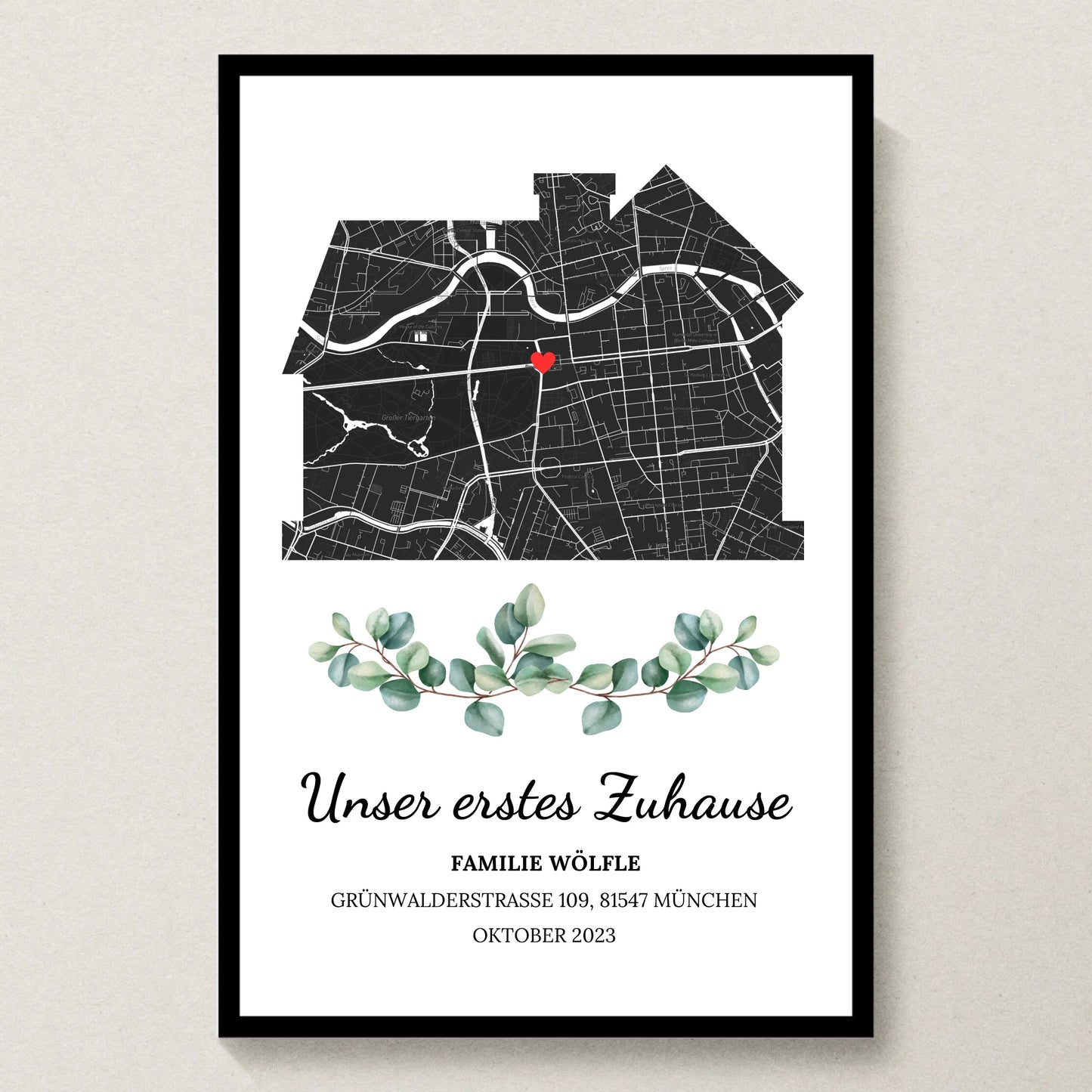 Poster 20x30 schwarzer Rahmen
