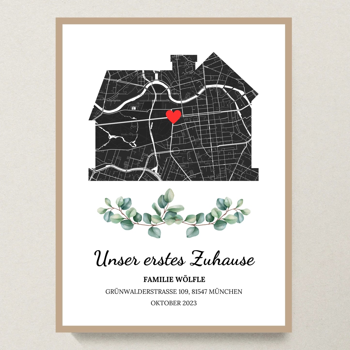 Poster 30x40 Eiche Rahmen
